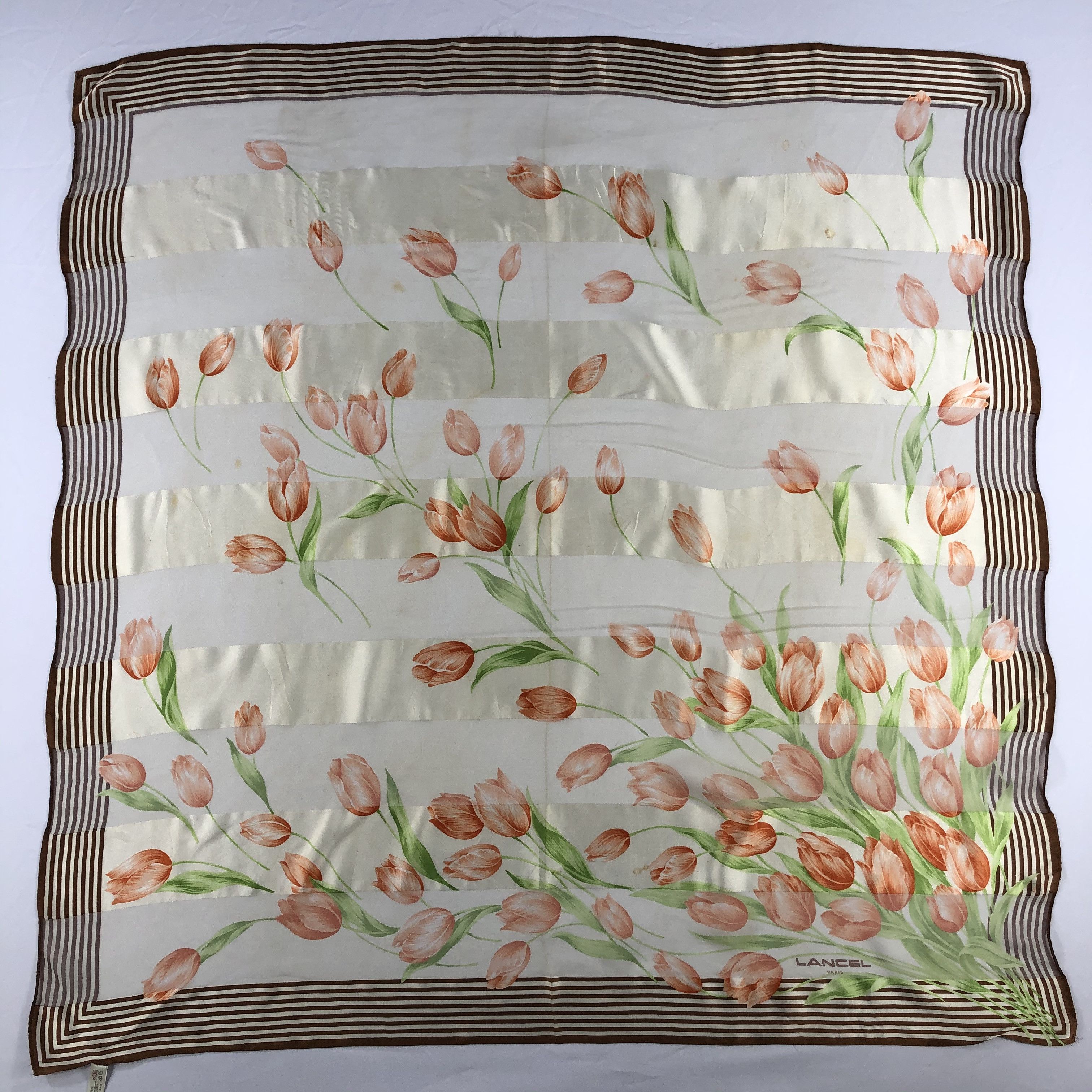 Lancel Vintage Lancel Silk Scarf Size ONE SIZE - 2 Thumbnail