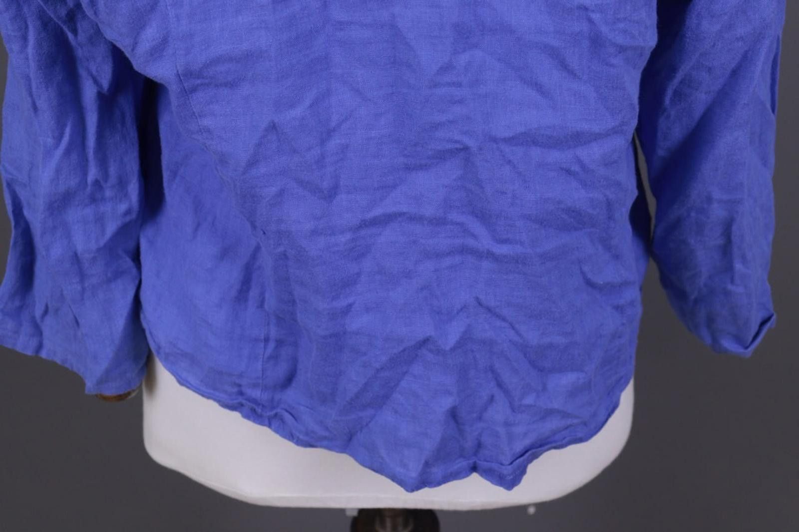 Designer John Lewis 100% Lino Blue Linen Tunic Top Shirt Size 16 Size XXL / US 16-18 / IT 52-54 - 12 Thumbnail