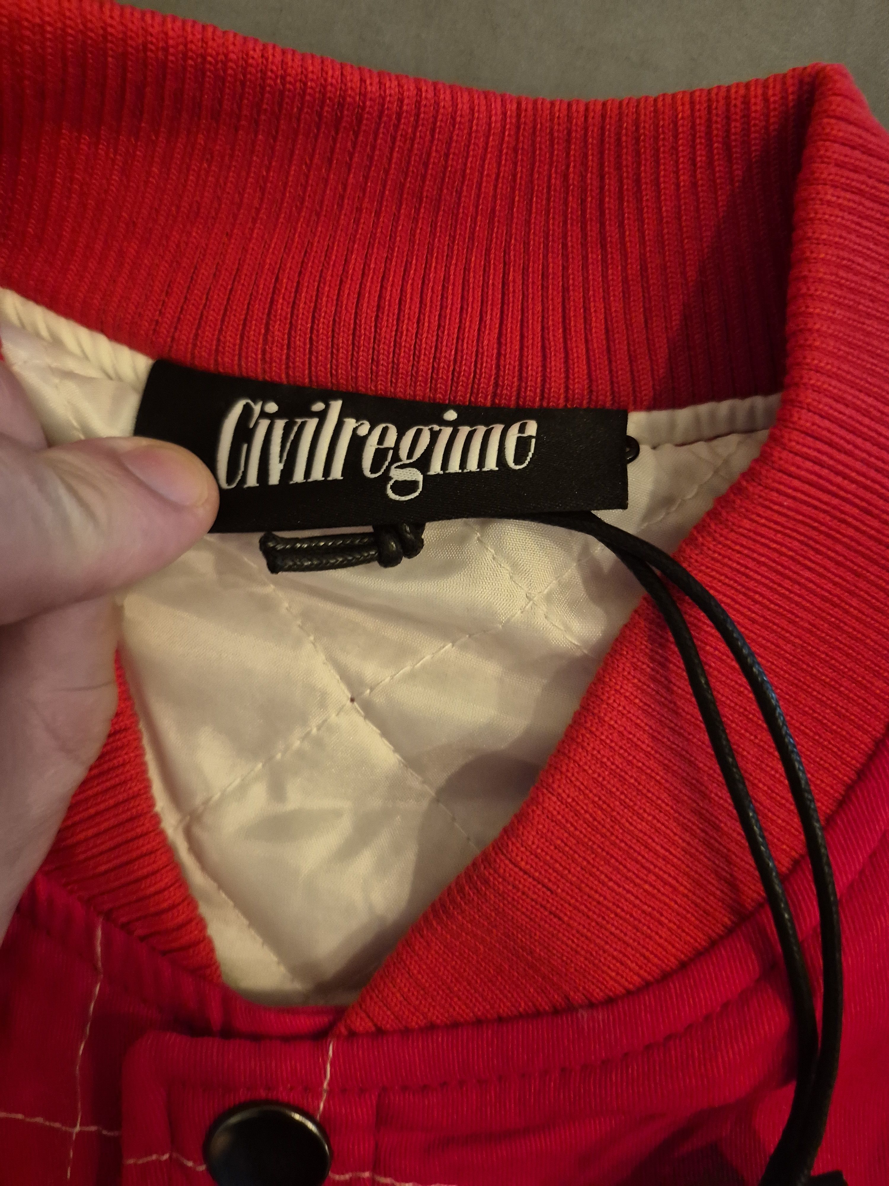 Civil Regime Civil Regime Racing Jacket Red and White Size Large BNWT Size US L / EU 52-54 / 3 - 5 Thumbnail