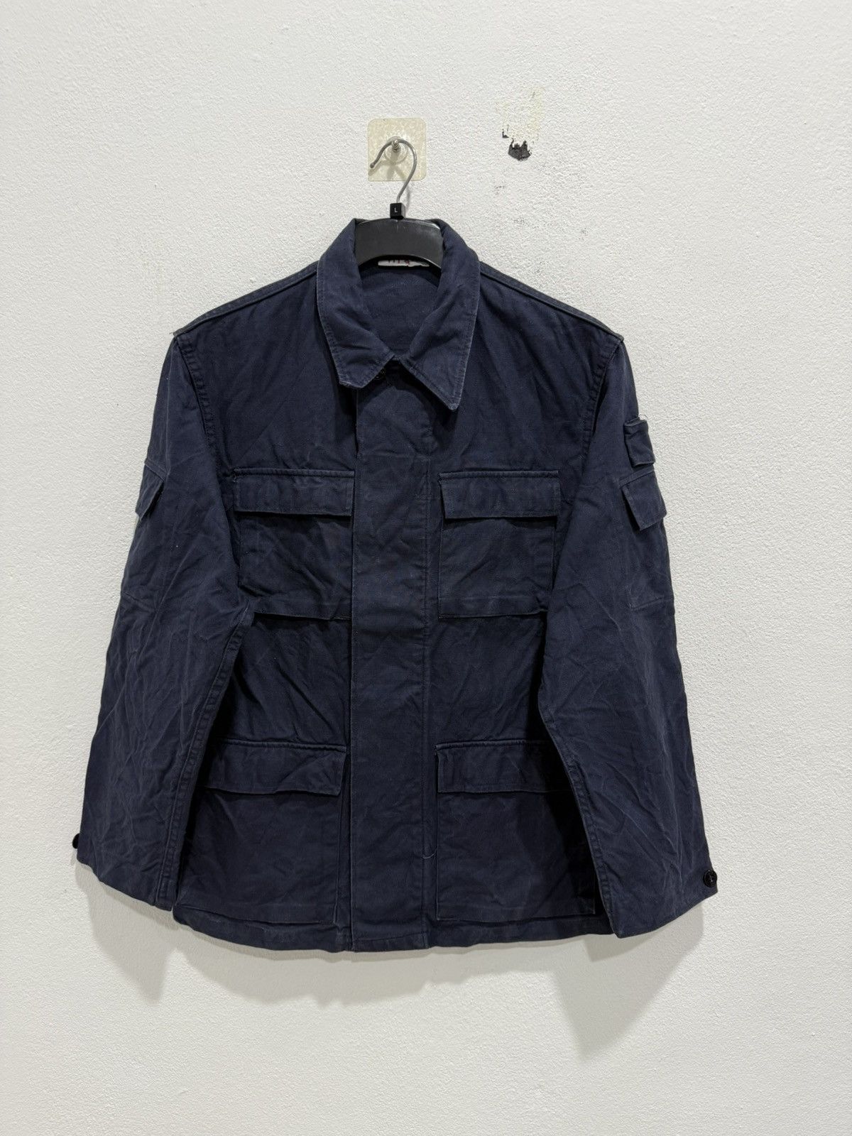 Vintage Vintage M44 Military Utility Jacket Four Pocket Navy Blue Size US M / EU 48-50 / 2 - 1 Thumbnail