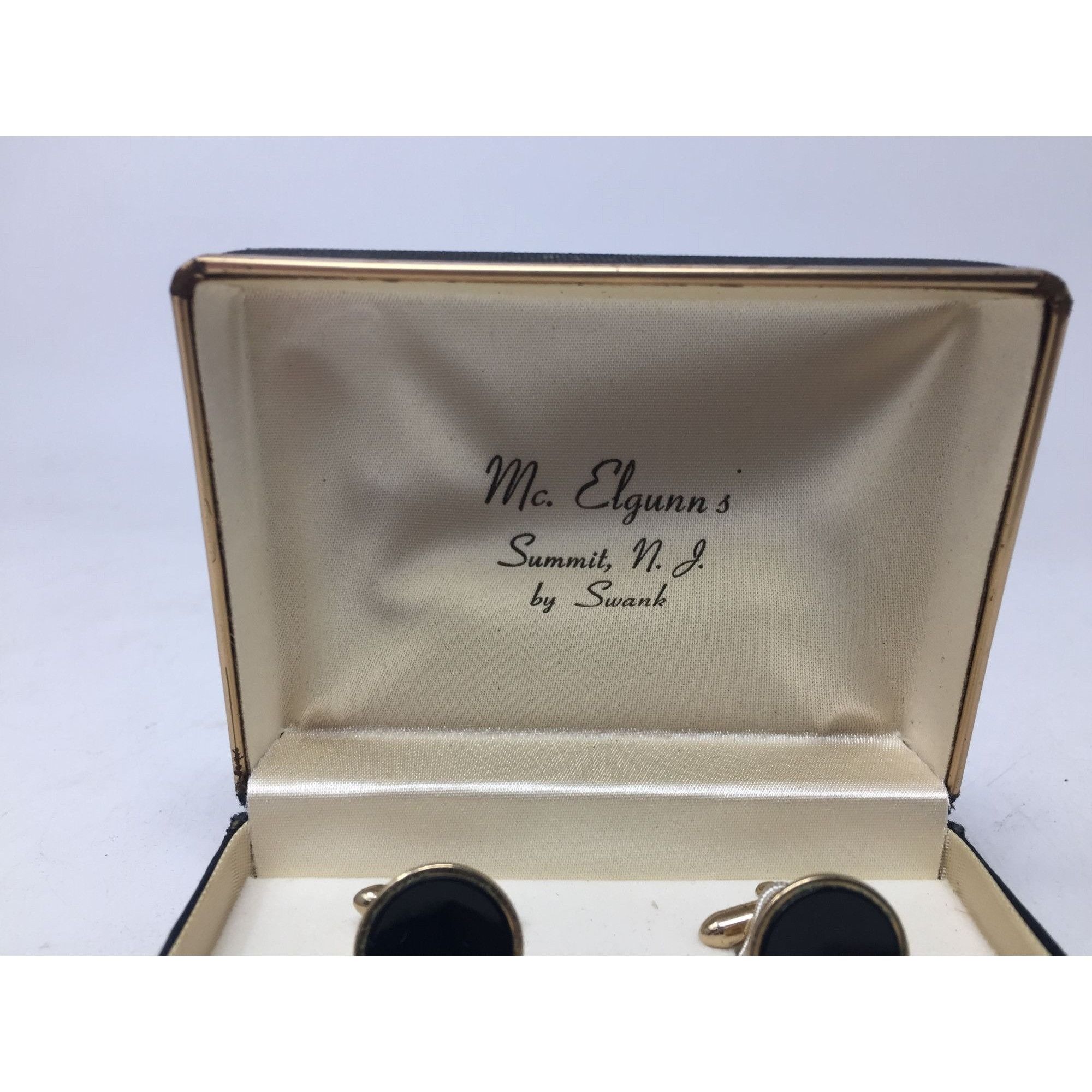 Other Mc. Elgunn's Summit, N.J. by Swank Black/Gold Cufflinks and Size ONE SIZE - 9 Thumbnail