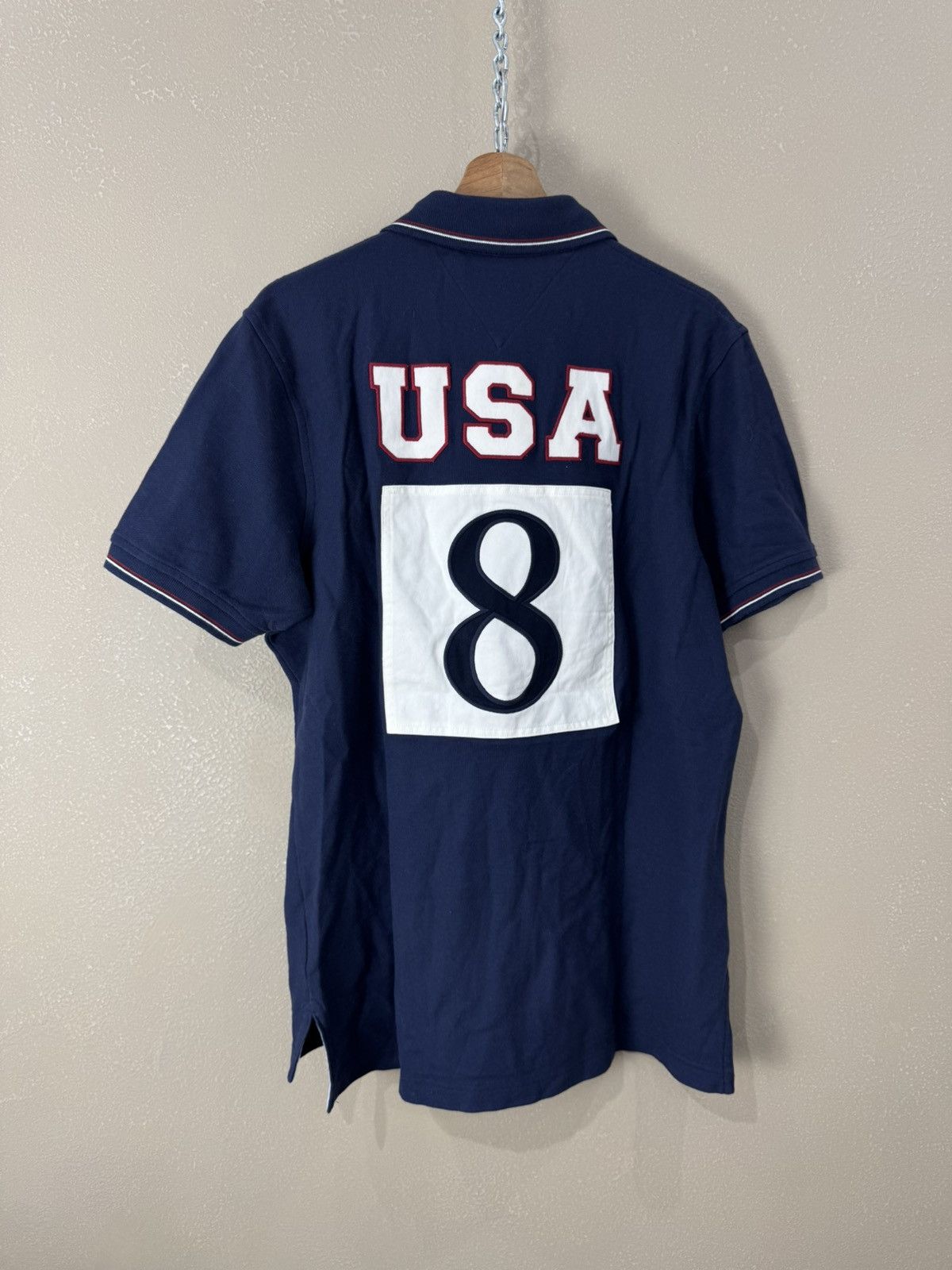 Tommy Hilfiger Vintage Rare Tommy Hilfiger Polo Shirt USA Chief keef Size US M / EU 48-50 / 2 - 2 Thumbnail