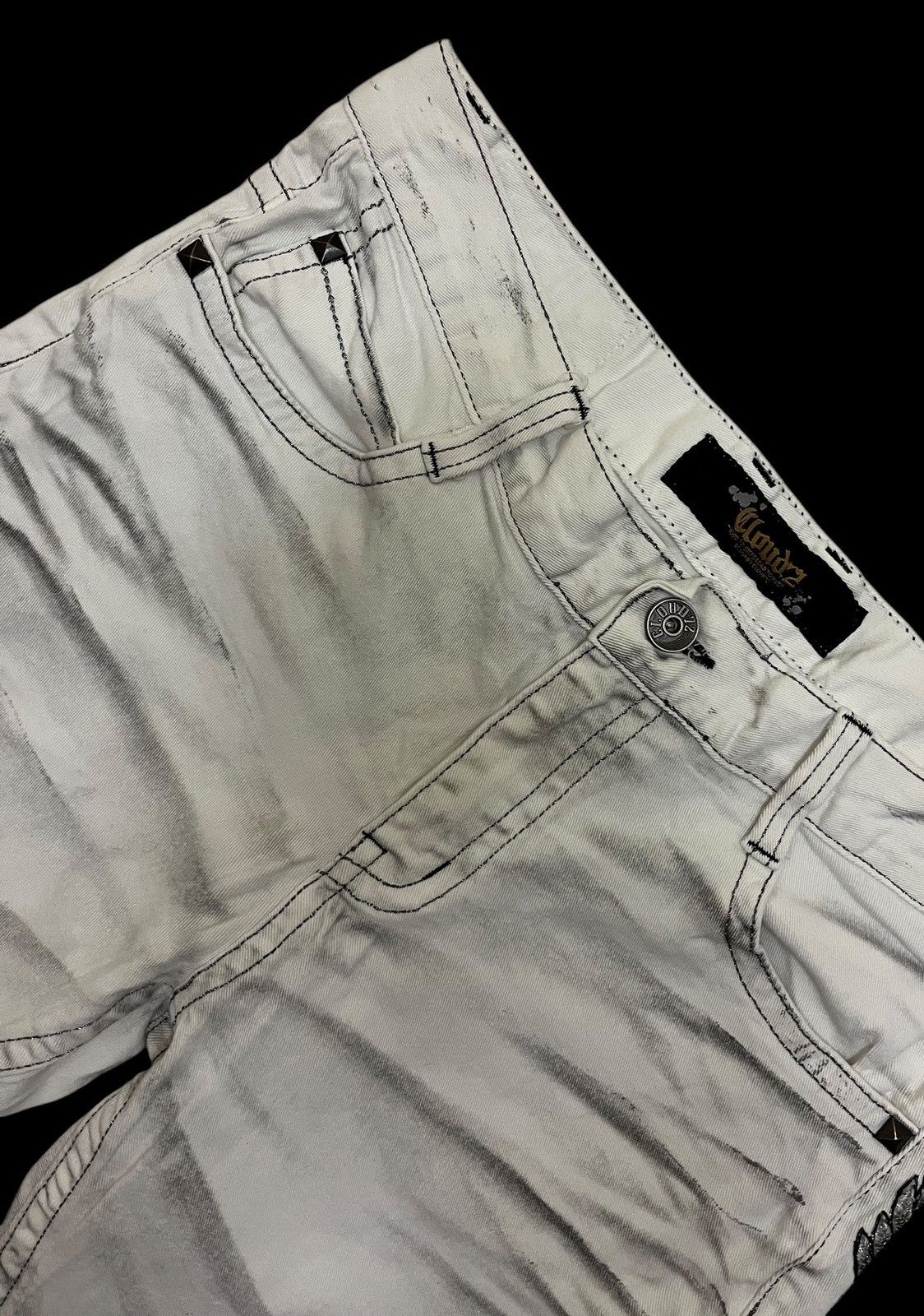 Japanese Brand Japanese Brand Cloud 72 Embroidery Bones Pants Size US 34 / EU 50 - 11 Thumbnail