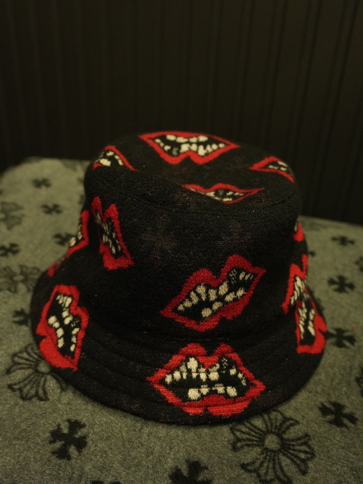 Chrome Hearts × Matty Boy Chrome Hearts Matty Boy Chomper Cashmere Bucket Hat Size ONE SIZE - 8 Thumbnail