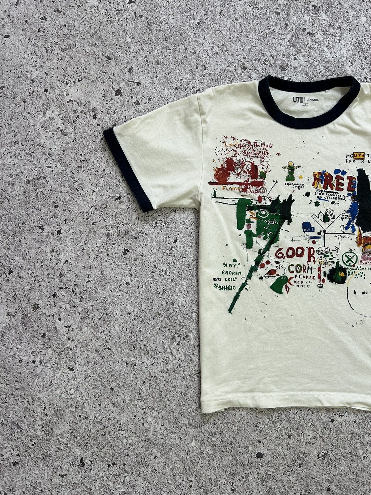 Designer × Jean-Michel Basquiat × Uniqlo Jean Michael Basquiat x Uniqlo Art Designer T-Shirt Y2K Size US S / EU 44-46 / 1 - 3 Thumbnail