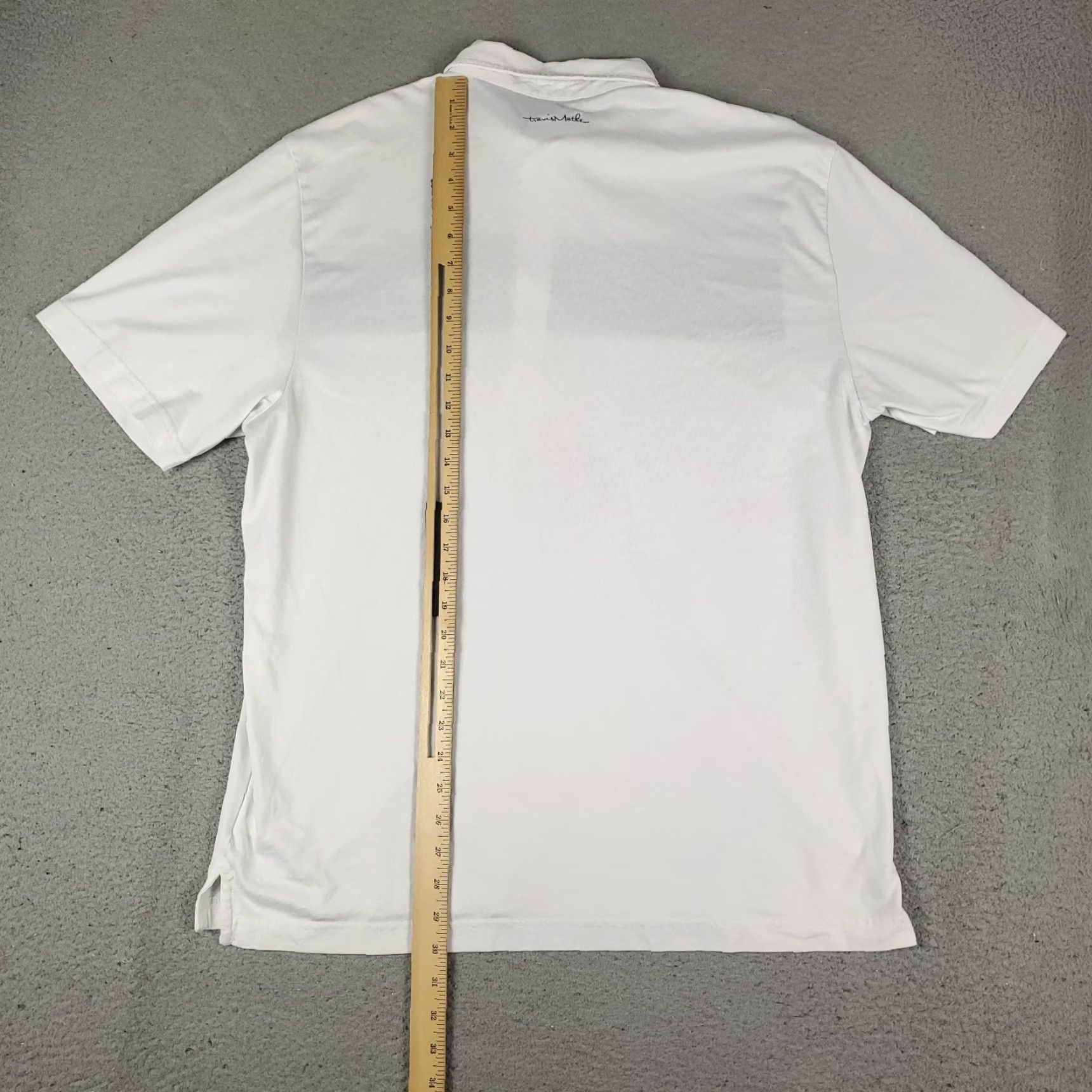 TravisMathew Travis Mathew Polo Shirt Mens XL White Gray Golf Casual Short Sleeve Polo Shirt Men's XL White Gray Golf Casual Short Sleeve Size US XL / EU 56 / 4 - 3 Thumbnail