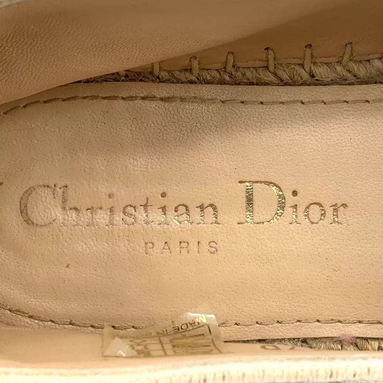 Dior Christian Dior Beige Floral Slip-2505 Size US 5 / IT 35 - 7 Thumbnail