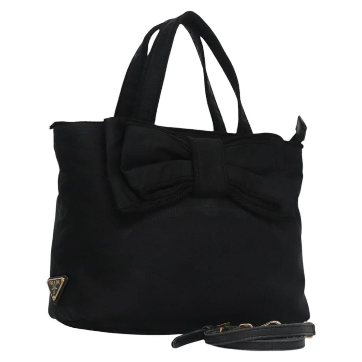 Prada PRADA Hand Bag Nylon Black Size ONE SIZE - 1 Thumbnail
