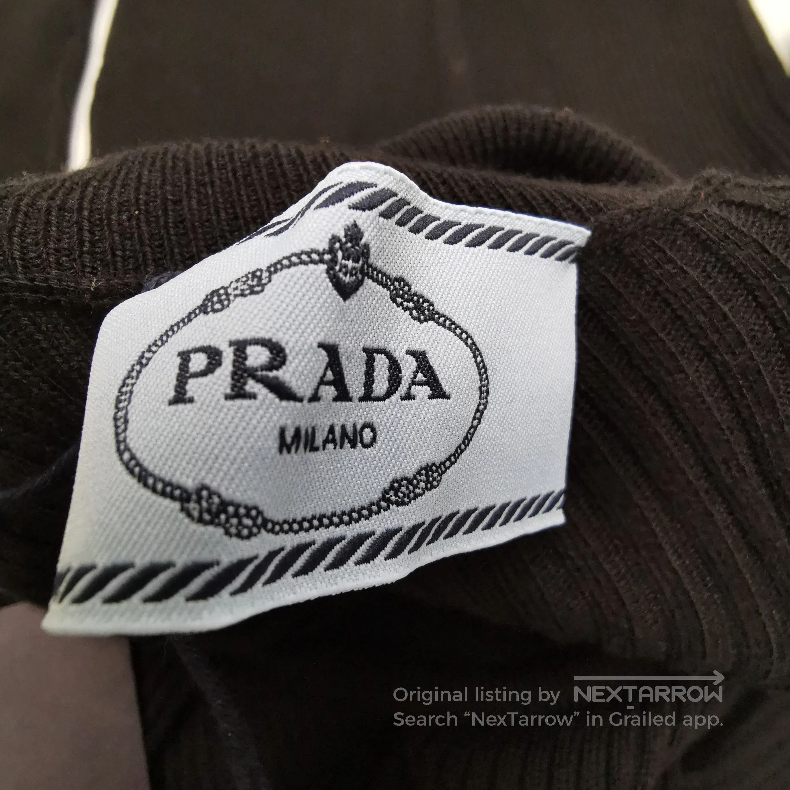 Prada Prada Black Ribbed Turtleneck Sweater for Women . Size S / US 4 / IT 40 - 4 Thumbnail
