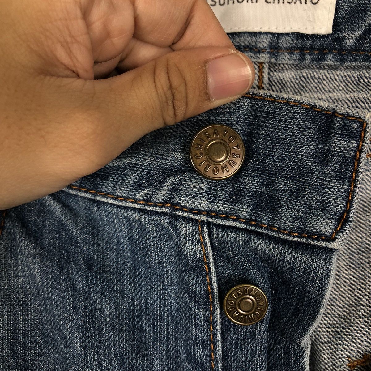 Issey Miyake 🔥90’s Vintage Issey Miyake Tsumori Chisato Denim Jeans Size US 32 / EU 48 - 12 Thumbnail