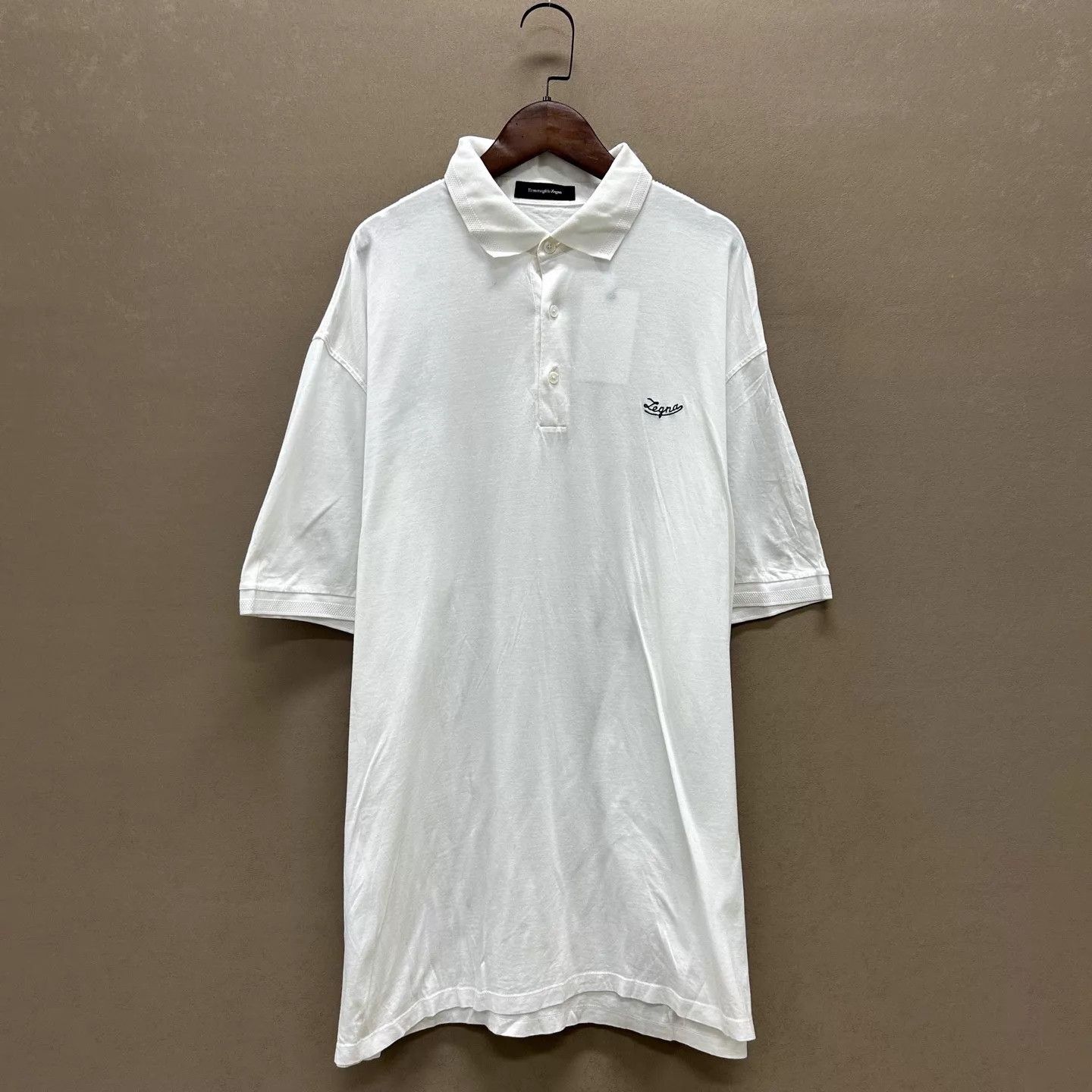 Ermenegildo Zegna Zegna 99 New White Polo Shirt Short Sleeve XXL Size US XXL / EU 58 / 5 - 1 Thumbnail