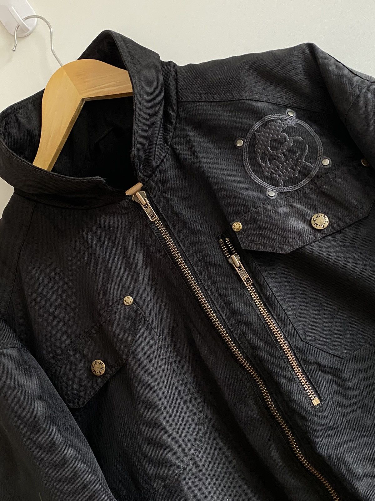 Affliction Metal Skull Jacket | Hardcore Punk | Biker Core Size US XL / EU 56 / 4 - 4 Thumbnail