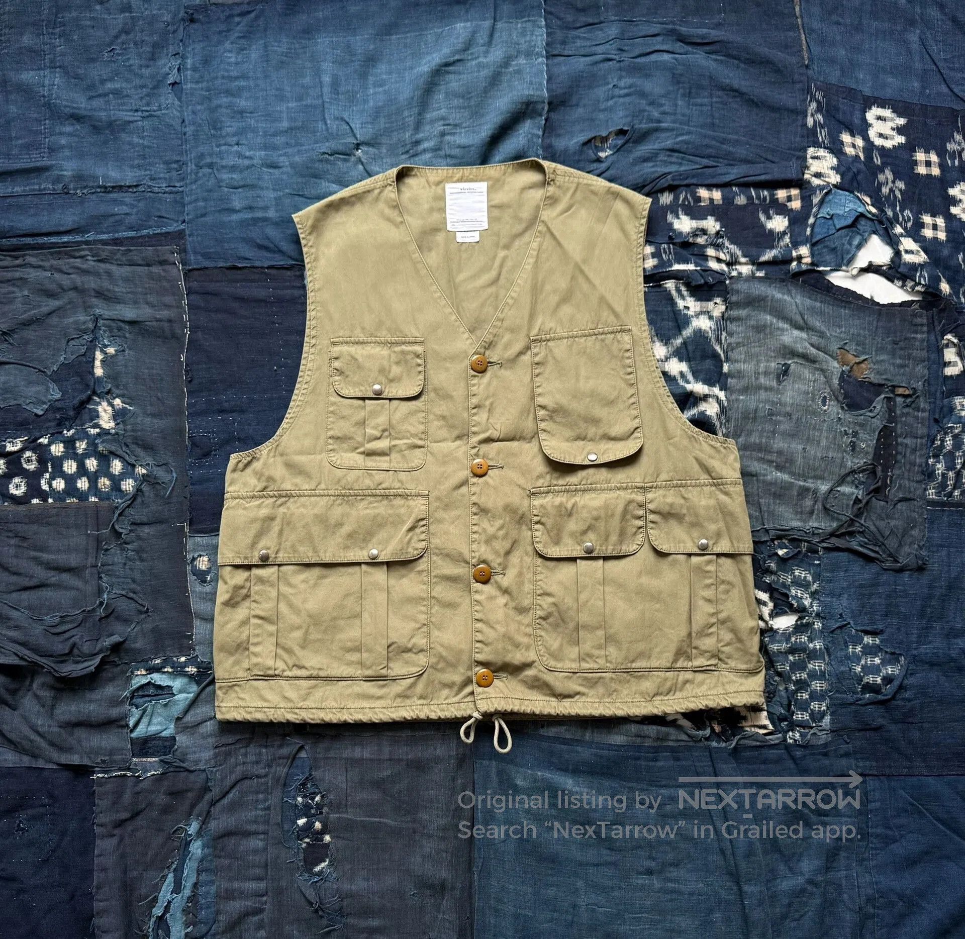 Visvim VISVIM Minto Hunting Vest in Olive Green. Size US XXL / EU 58 / 5 - 1 Thumbnail