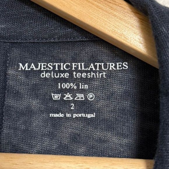 MAJESTIC FILATURES Majestic Filatures Navy Linen Knit Open Blazer Size 2 Size S / US 4 / IT 40 - 6 Thumbnail