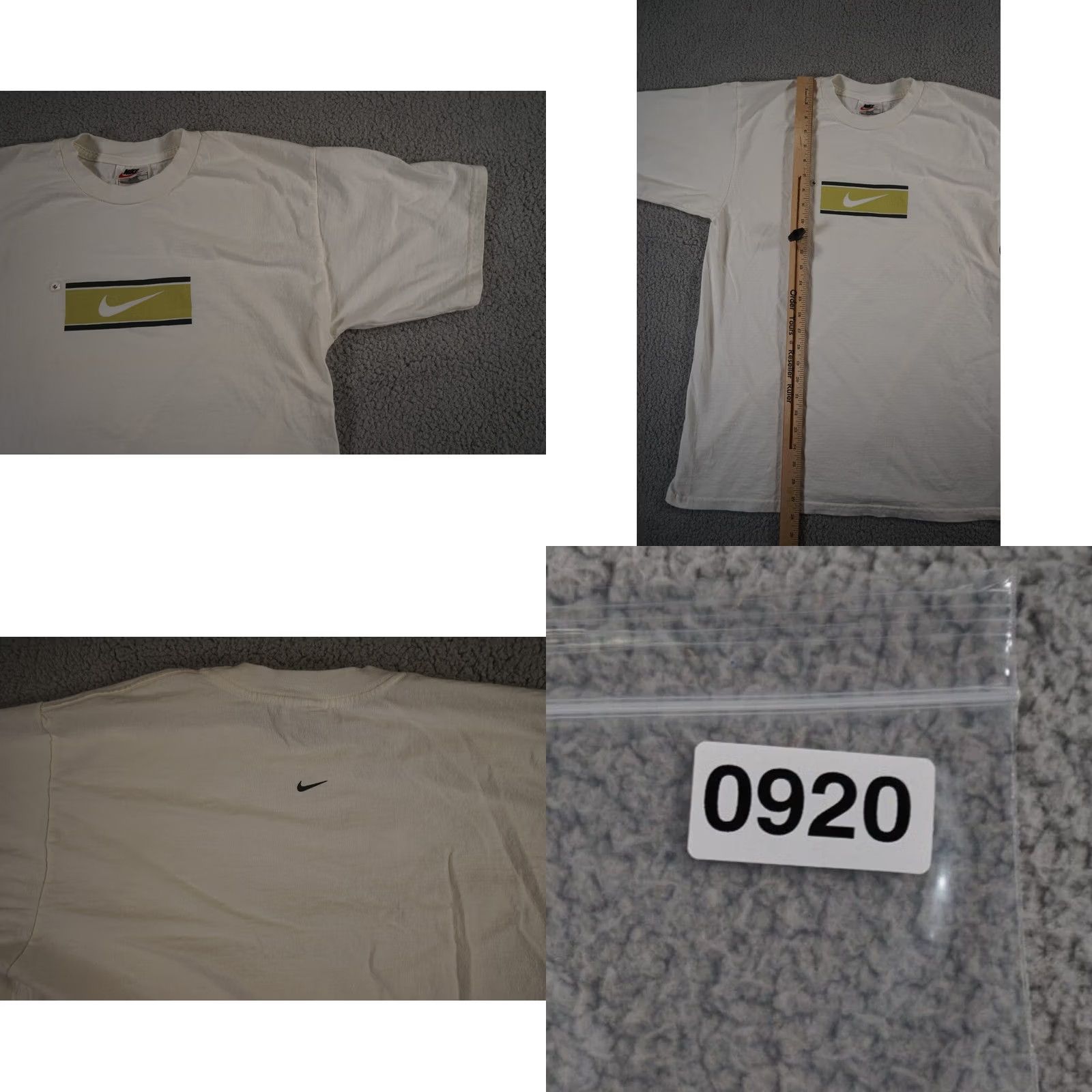 Nike VINTAGE Nike T Shirt Mens Medium White Center Swoosh Box Short Sleeve Pullover Size US M / EU 48-50 / 2 - 8 Thumbnail