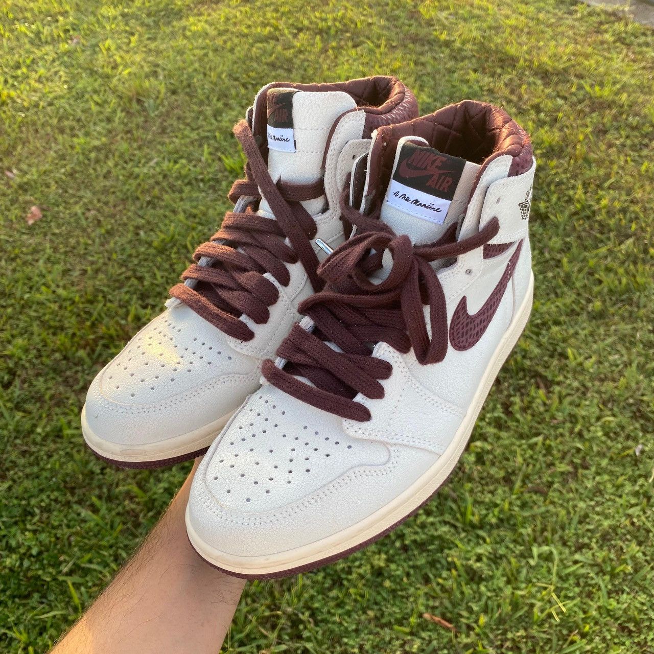 A Ma Maniere × Nike Air Jordan 1 Retro High OG A Ma Maniére “Burgundy Crush” Size US 9 / EU 42 - 19 Thumbnail
