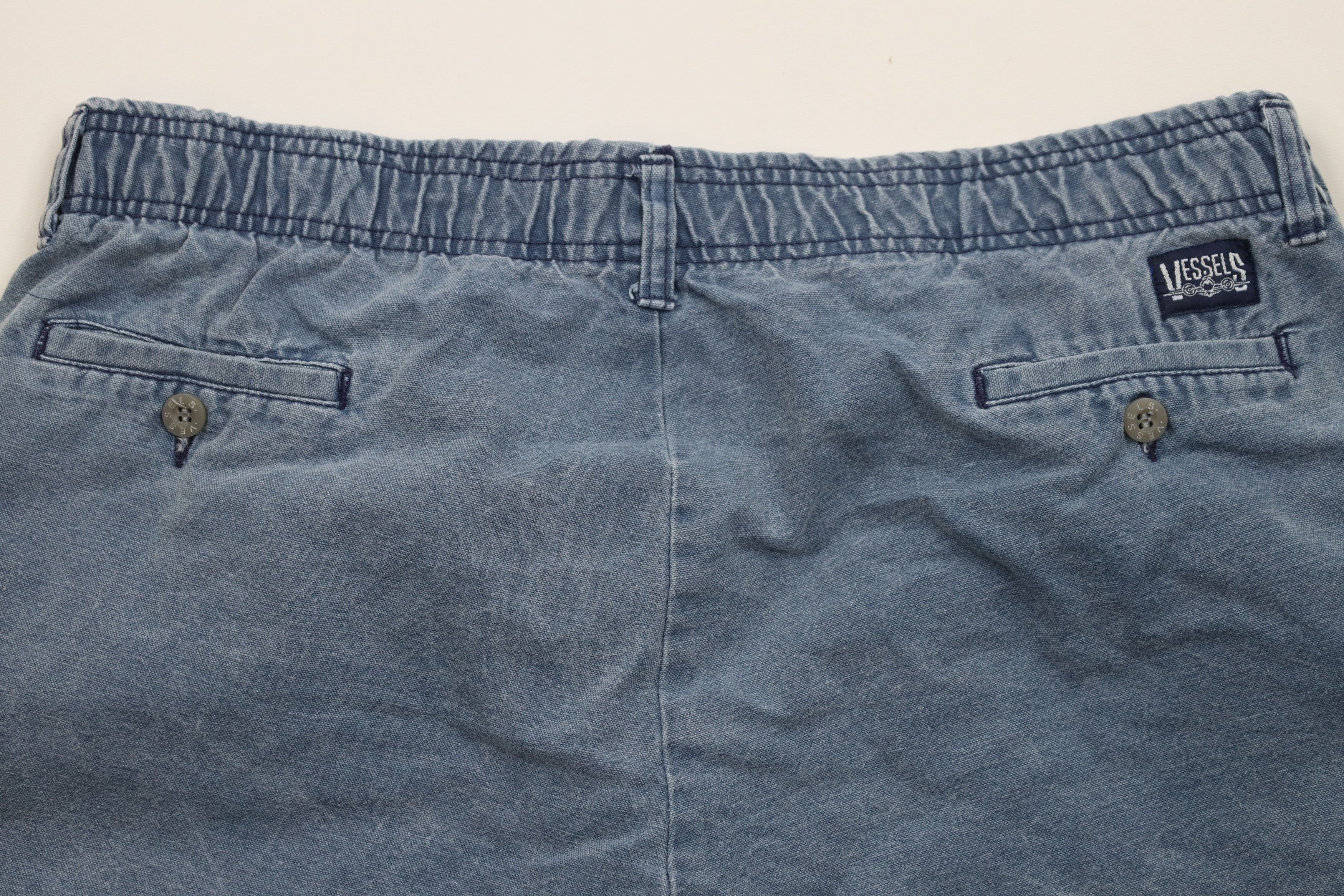 Vintage Vintage 90s Streetwear Stonewash Above Knee Shorts Blue Size US 36 / EU 52 - 9 Thumbnail