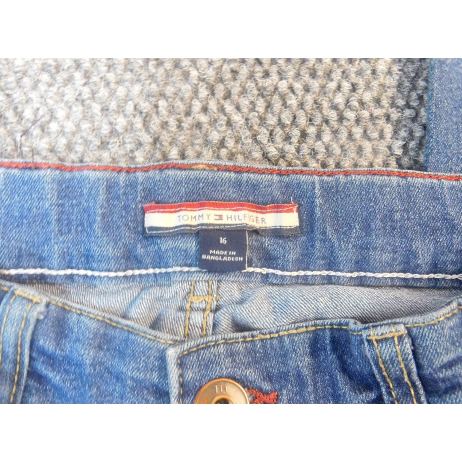 Tommy Hilfiger Tommy Hilfiger Jeans 16 Juniors Blue Straight Denim Women XS? Size 38" / US 16 / IT 52 - 4 Thumbnail