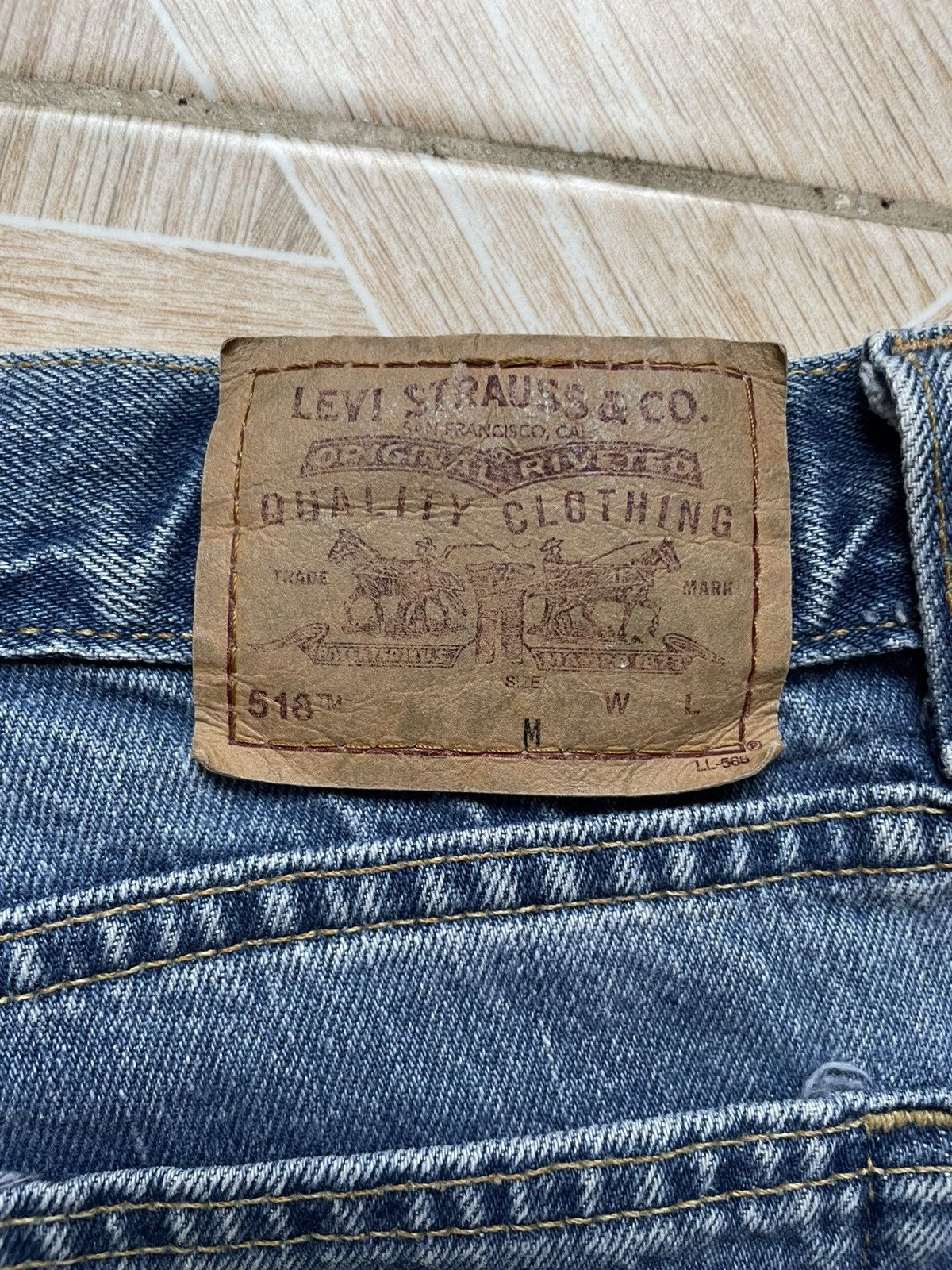 Levi's Vintage Clothing Vintage Levi's 518 Jeans Women's Super Low Stretch Bootcut Size 24" / US 00 / IT 34 - 4 Thumbnail
