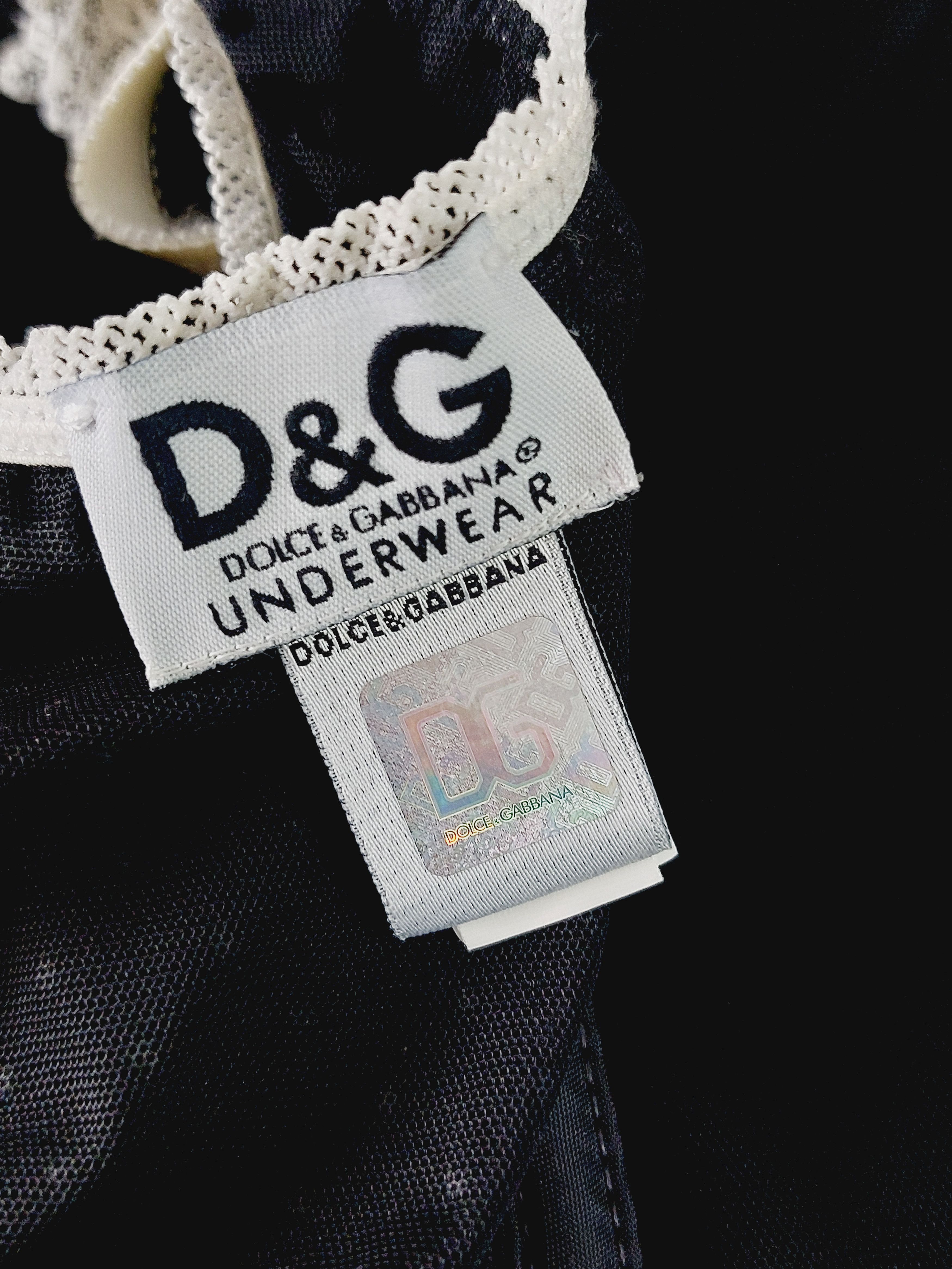 Dolce & Gabbana Dolce and Gabbana D&G Logo Net Mesh Ribbon Bustier Corset Size S / US 4 / IT 40 - 15 Thumbnail