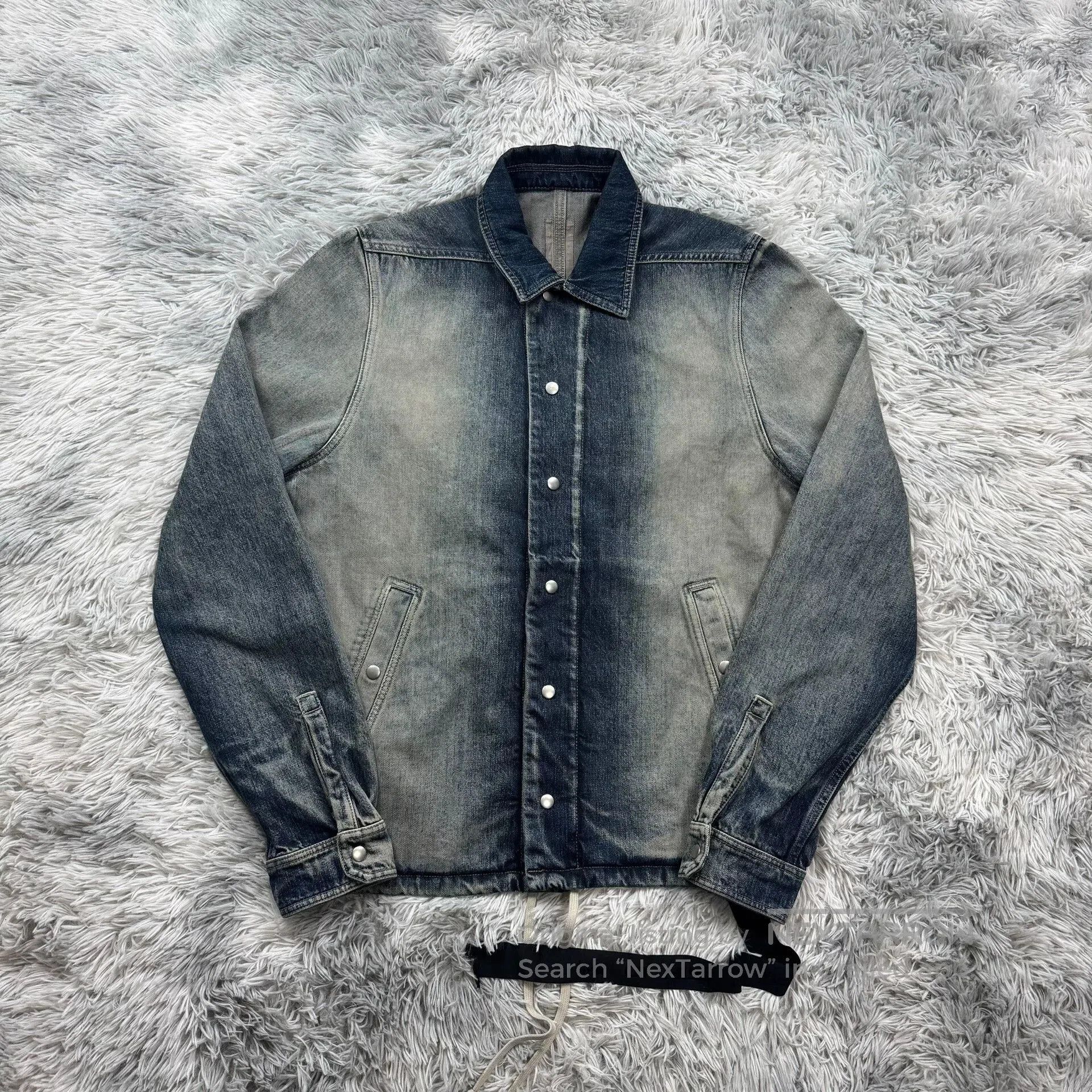 Rick Owens Rick Owens Gradient Denim Jacket. Size US M / EU 48-50 / 2 - 1 Thumbnail