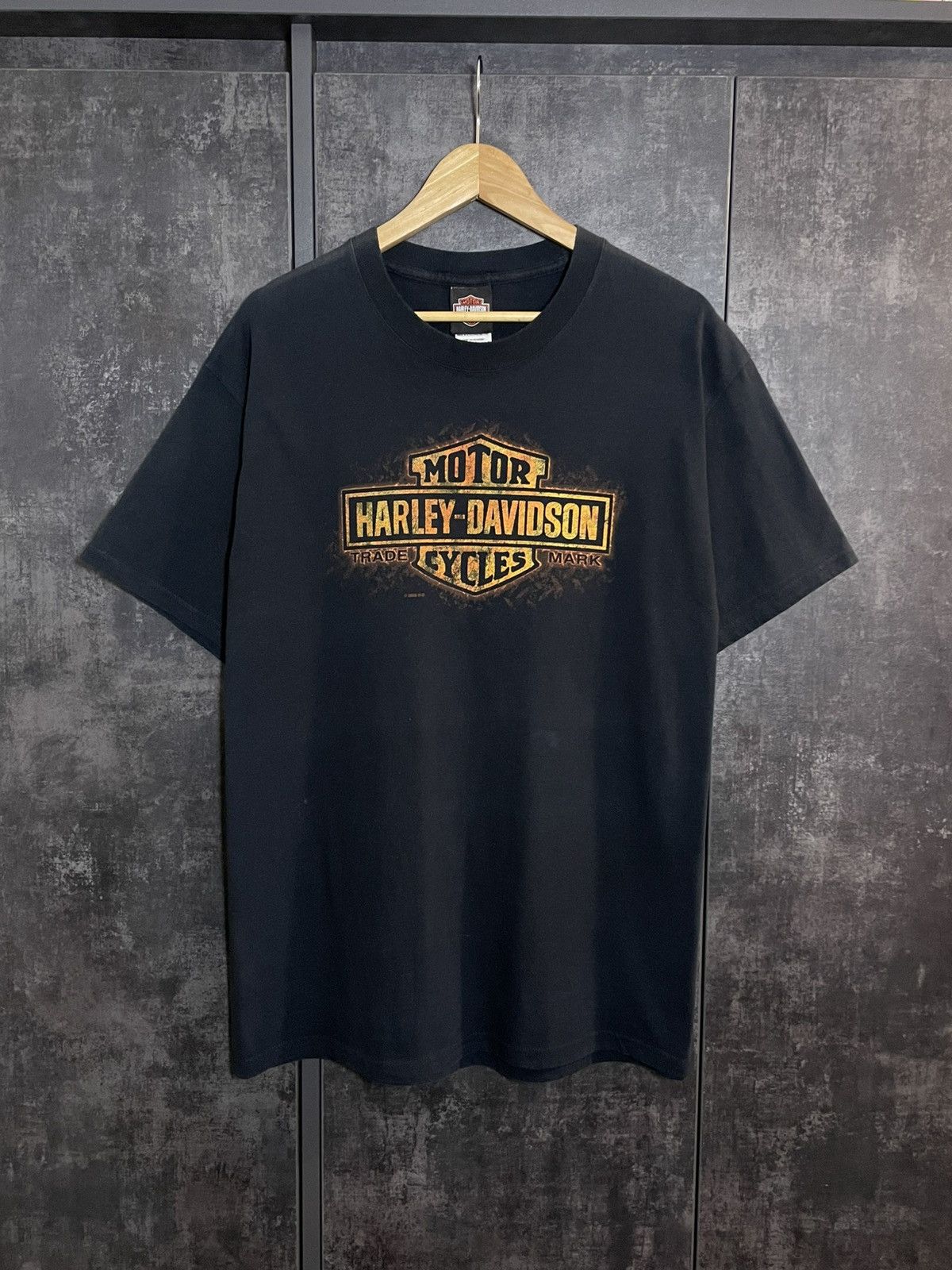 Harley Davidson Vintage Harley Davidson Big Logo Flame T-shirt 3d Emblem 90s Size US L / EU 52-54 / 3 - 1 Thumbnail