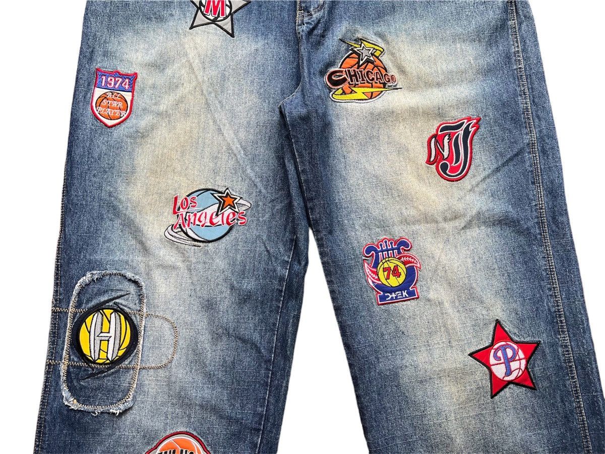 NBA 🔥Steals🔥 Vtg Y2K Dtek Jeans Hip Hop Baggy Style W42 x L32 Size US 42 / EU 58 - 4 Thumbnail