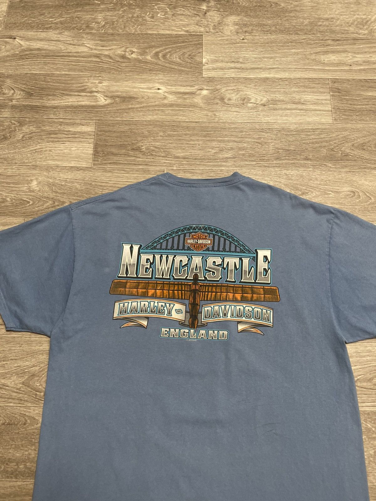 Harley Davidson Vintage Harley Davidson Newcastle England 2013s T-Shirt Size US XL / EU 56 / 4 - 14 Thumbnail