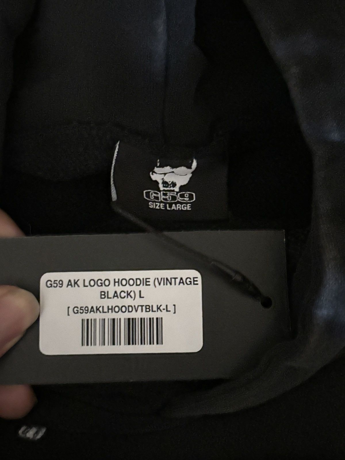 G59 Records G59 AK LOGO HOODIE (VINTAGE BLACK) L Size US L / EU 52-54 / 3 - 3 Thumbnail