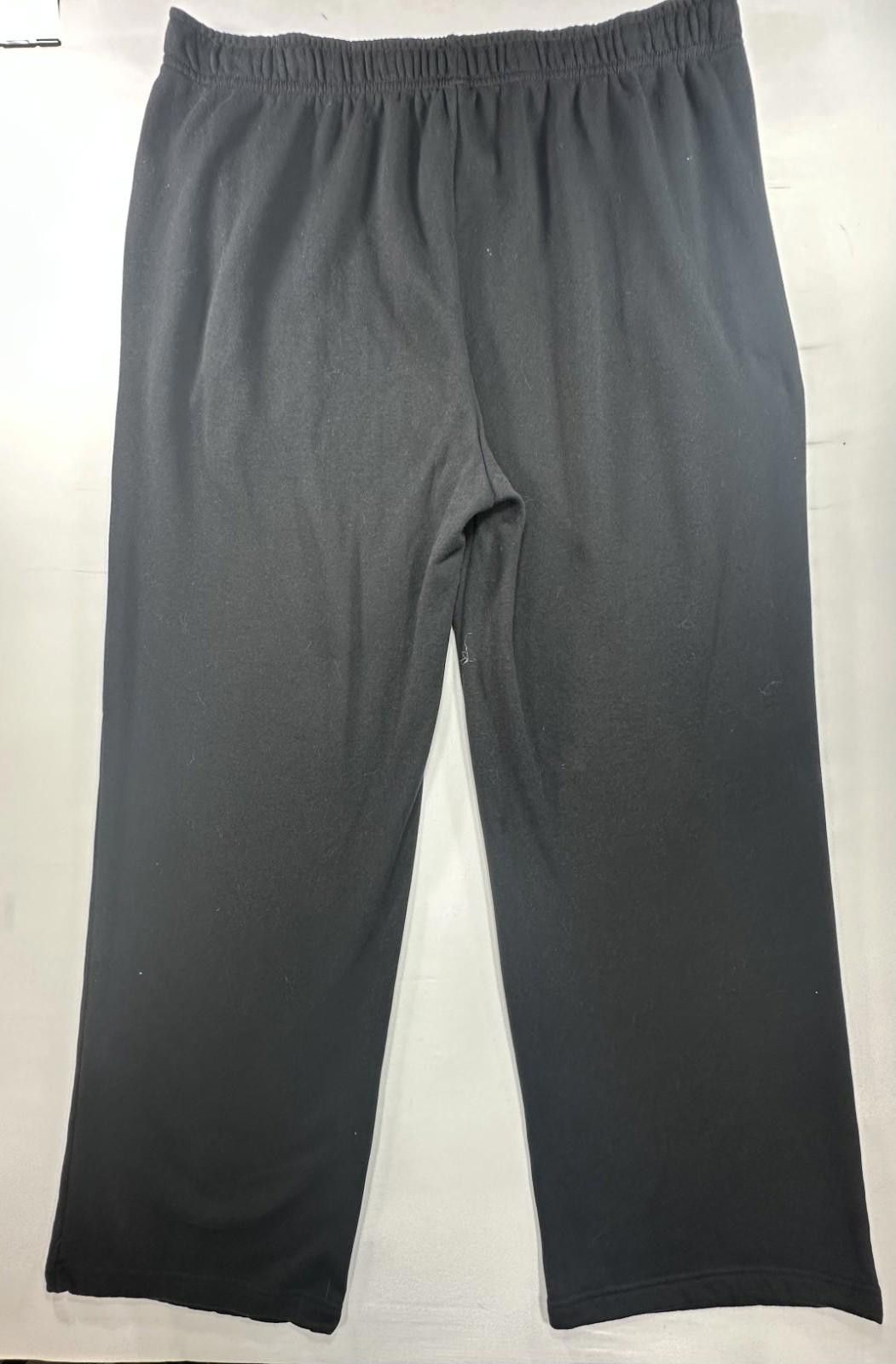 Other Bella Canvas Fleece Straight Leg Sweatpants Black Womens 2XL Size 42" / US 20 - 2 Thumbnail