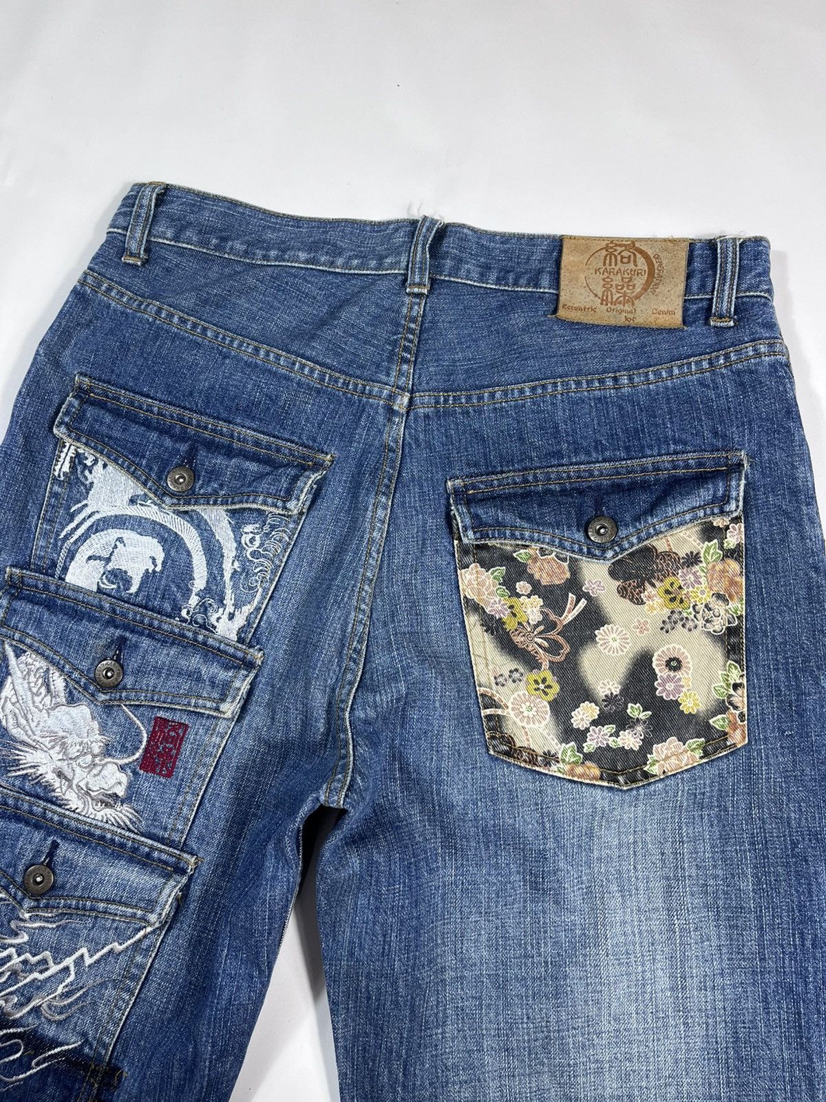 Karakuri Tamashii KARAKURI MULTIPOCKET SHORT PANTS DENIM Size US 32 / EU 48 - 4 Thumbnail