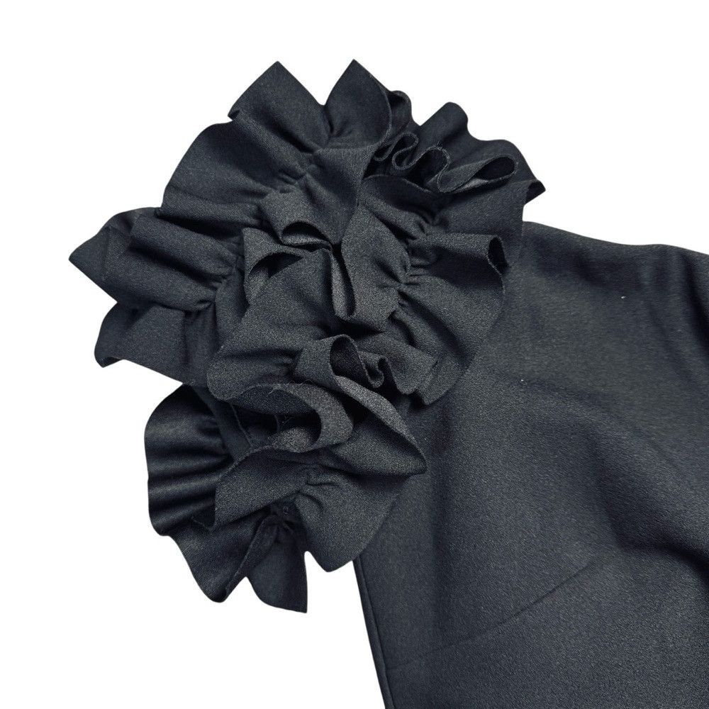 Other NWT New Xscape Evenings Ruffle Off the Shoulder Crepe Gown Size M / US 6-8 / IT 42-44 - 6 Thumbnail