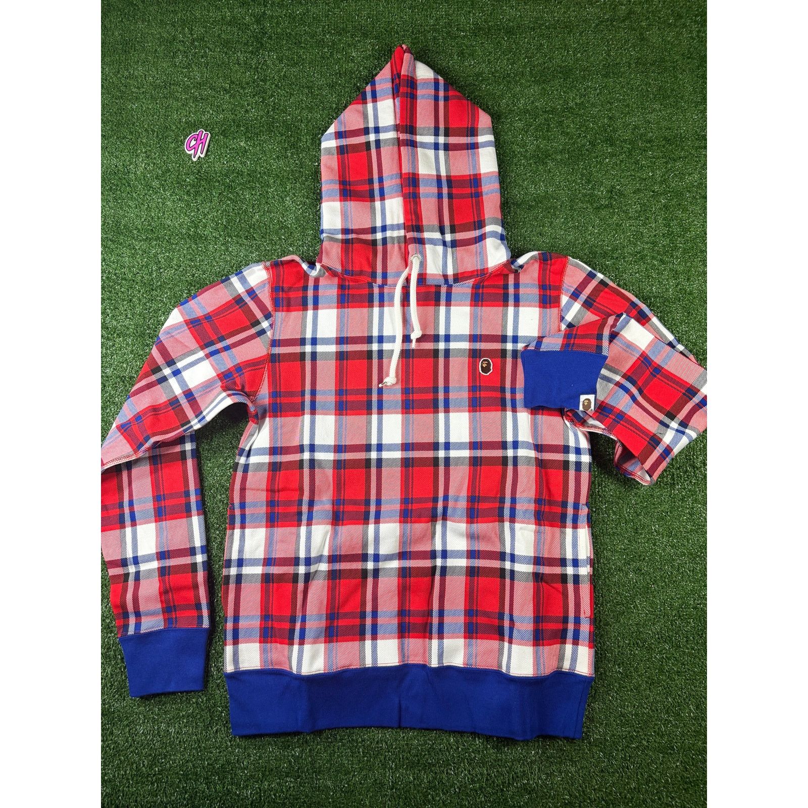 Bape Bape London Plaid Check Wide Pullover Hoodie Size Medium Size US M / EU 48-50 / 2 - 1 Thumbnail