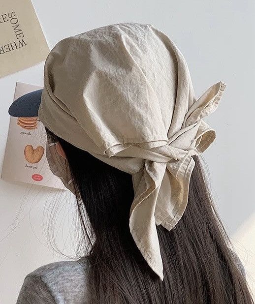 Japanese Brand Y2K embroidered colorblock multi-style handkerchief cap hat Size ONE SIZE - 6 Thumbnail