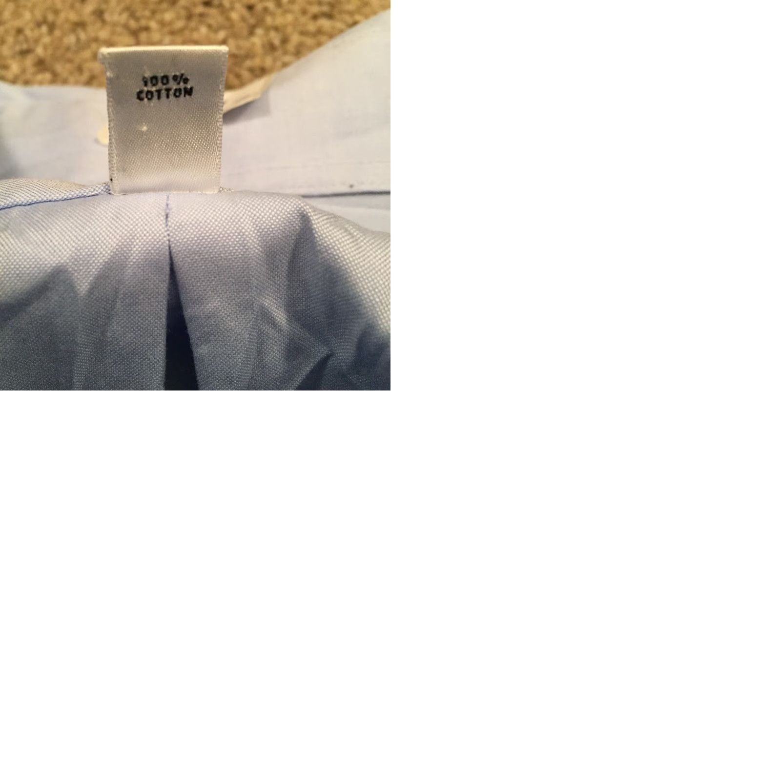 Van Heusen Van Heusen Shirt Mens 19 Blue Long Sleeve Button-Up Collar-Down Button Front Regular Cotton Blend Size US XXL / EU 58 / 5 - 9 Thumbnail