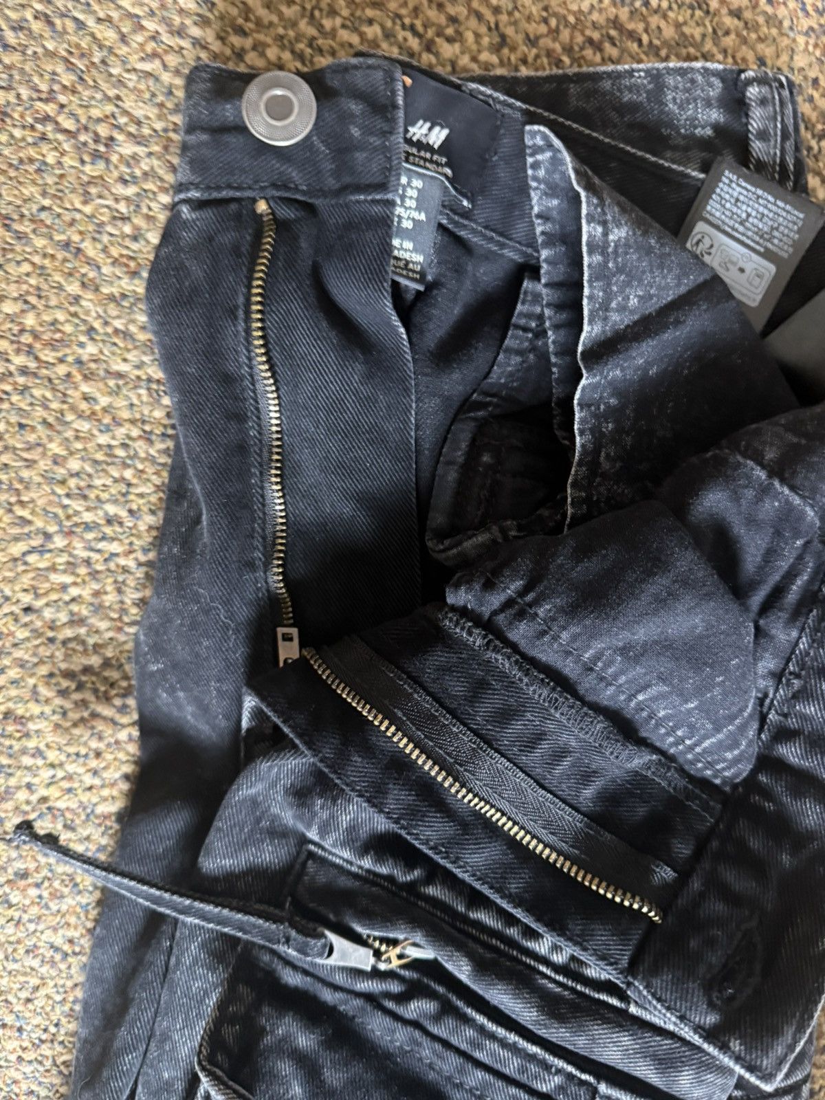 H&M Baggy Y2k Cargos Size US 30 / EU 46 - 6 Thumbnail