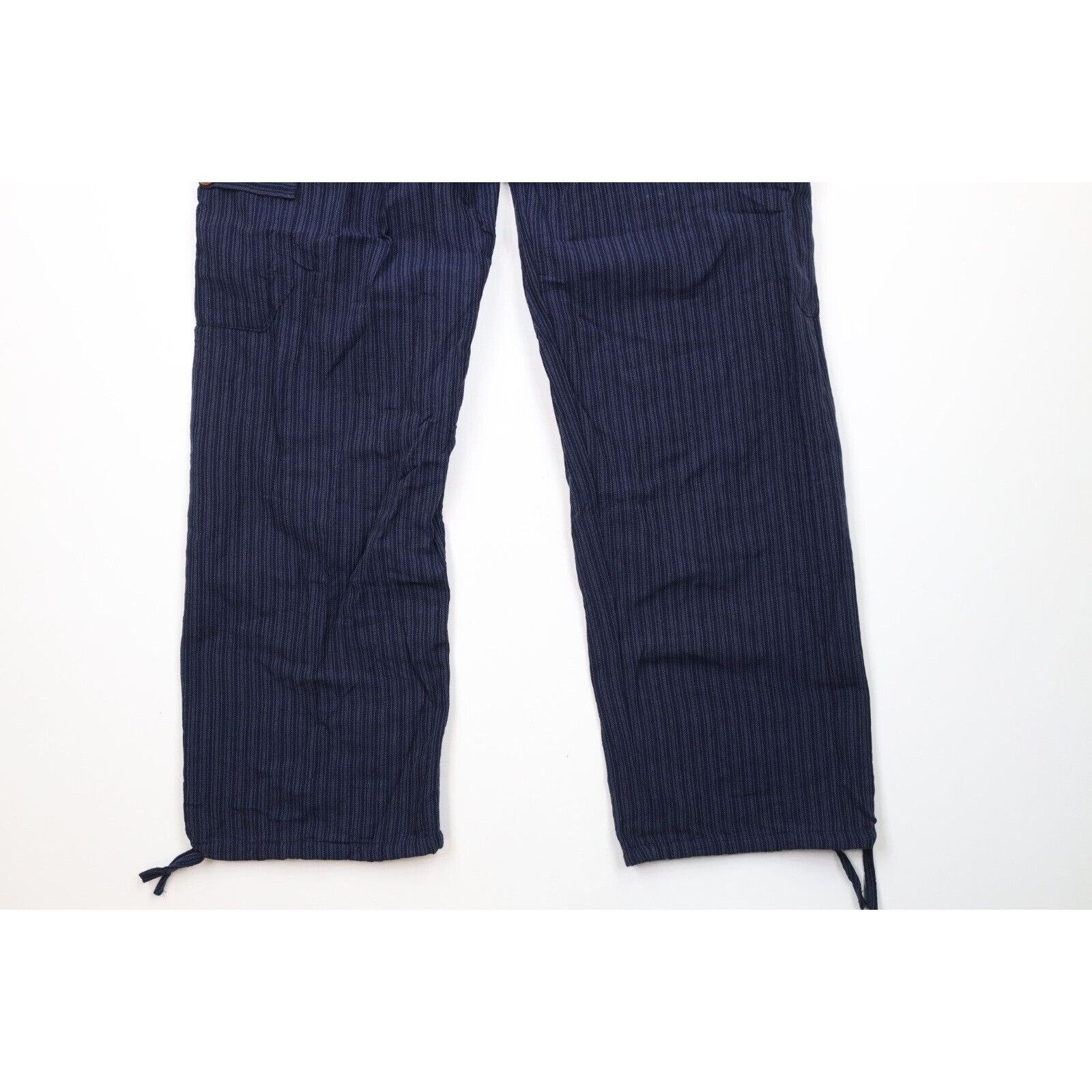 Vintage Vintage 90s Streetwear Striped Wide Leg Cargo Harem Pants Size US 30 / EU 46 - 4 Thumbnail