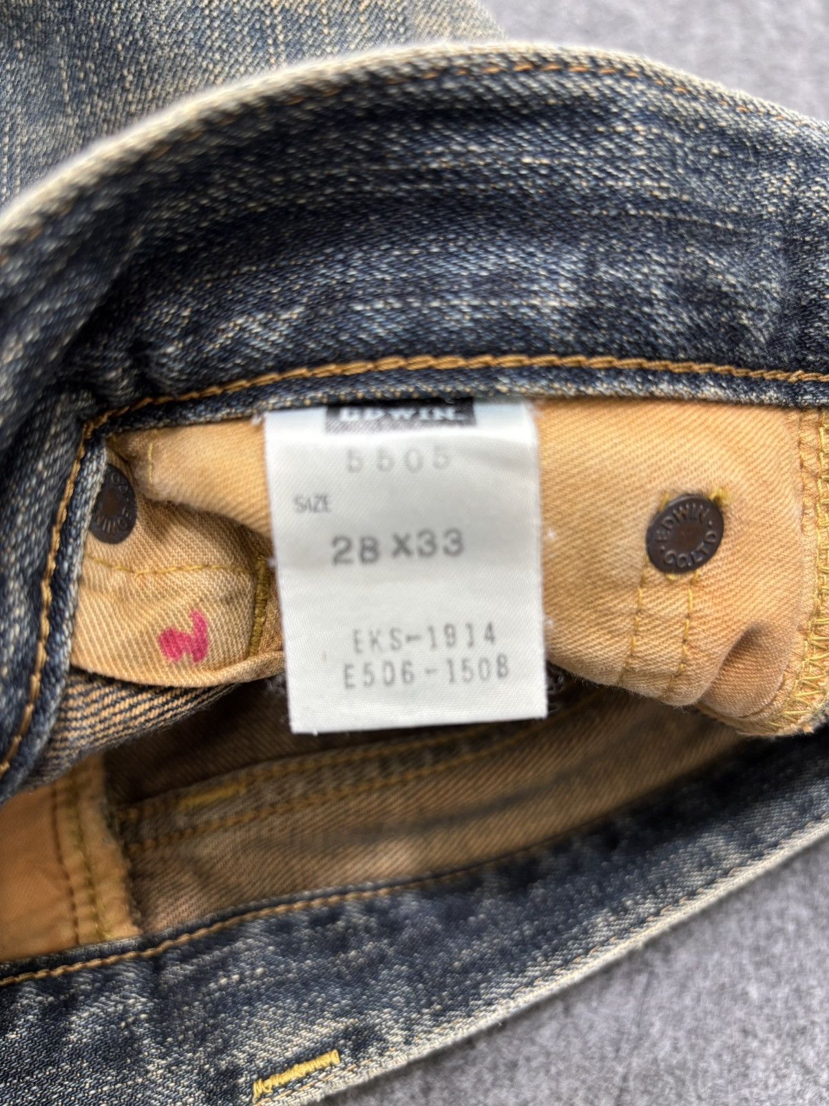 Japanese Brand 💥Insane 90s Mudwash💥Rare Edwin Rusty Selvedge Denim F659 Size US 30 / EU 46 - 22 Thumbnail