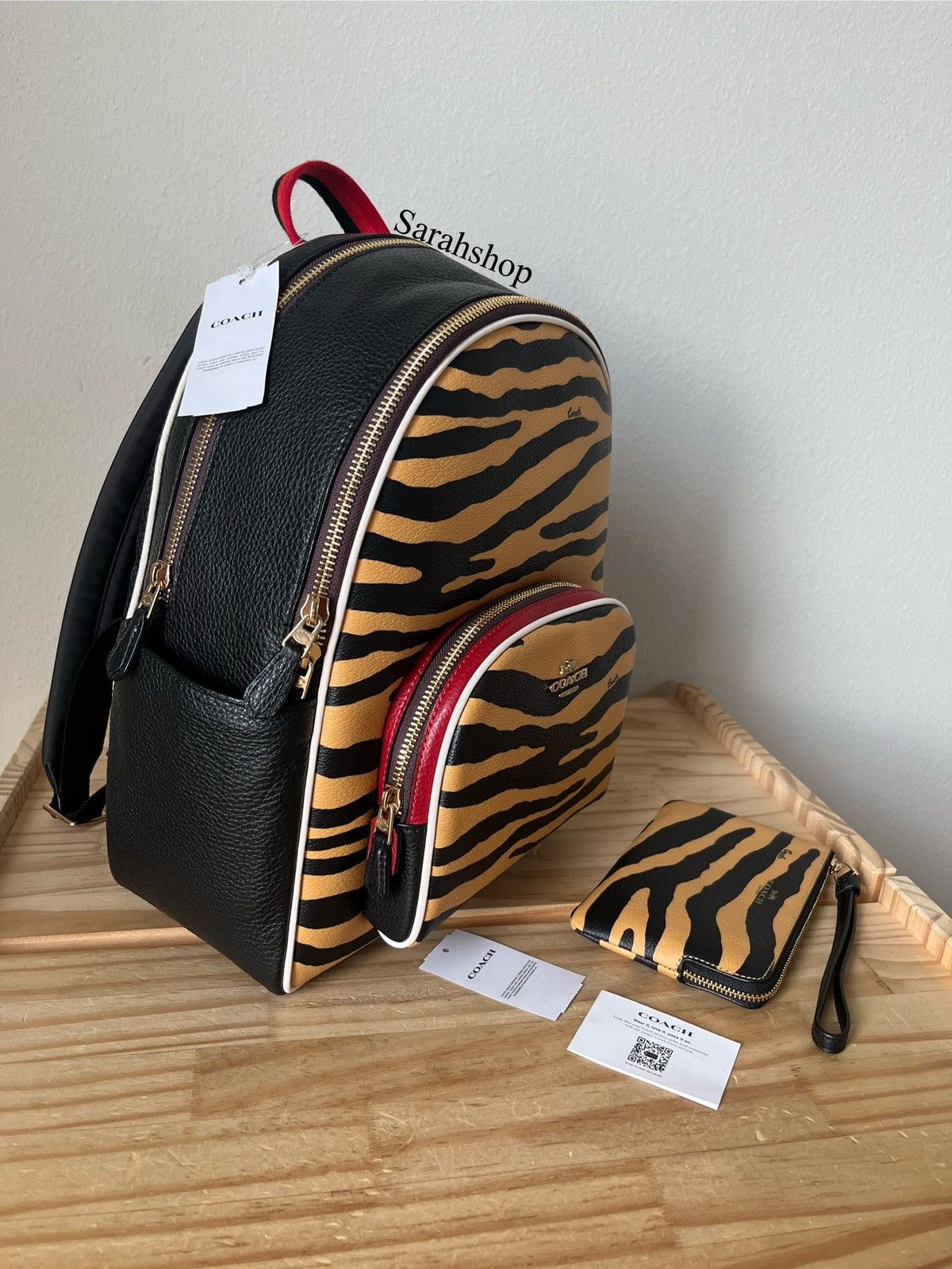 coach backpack with wallet West Baseball Print Deep Blue Multi CAX47 Fabric Lininghandle With 2 14 Drop Outside Zip Pocket Adjustable Shoulder Straps10 34 (L) X 12 12 (H) X 4 34 (W) Coach Cassidy Backpack Art Deco