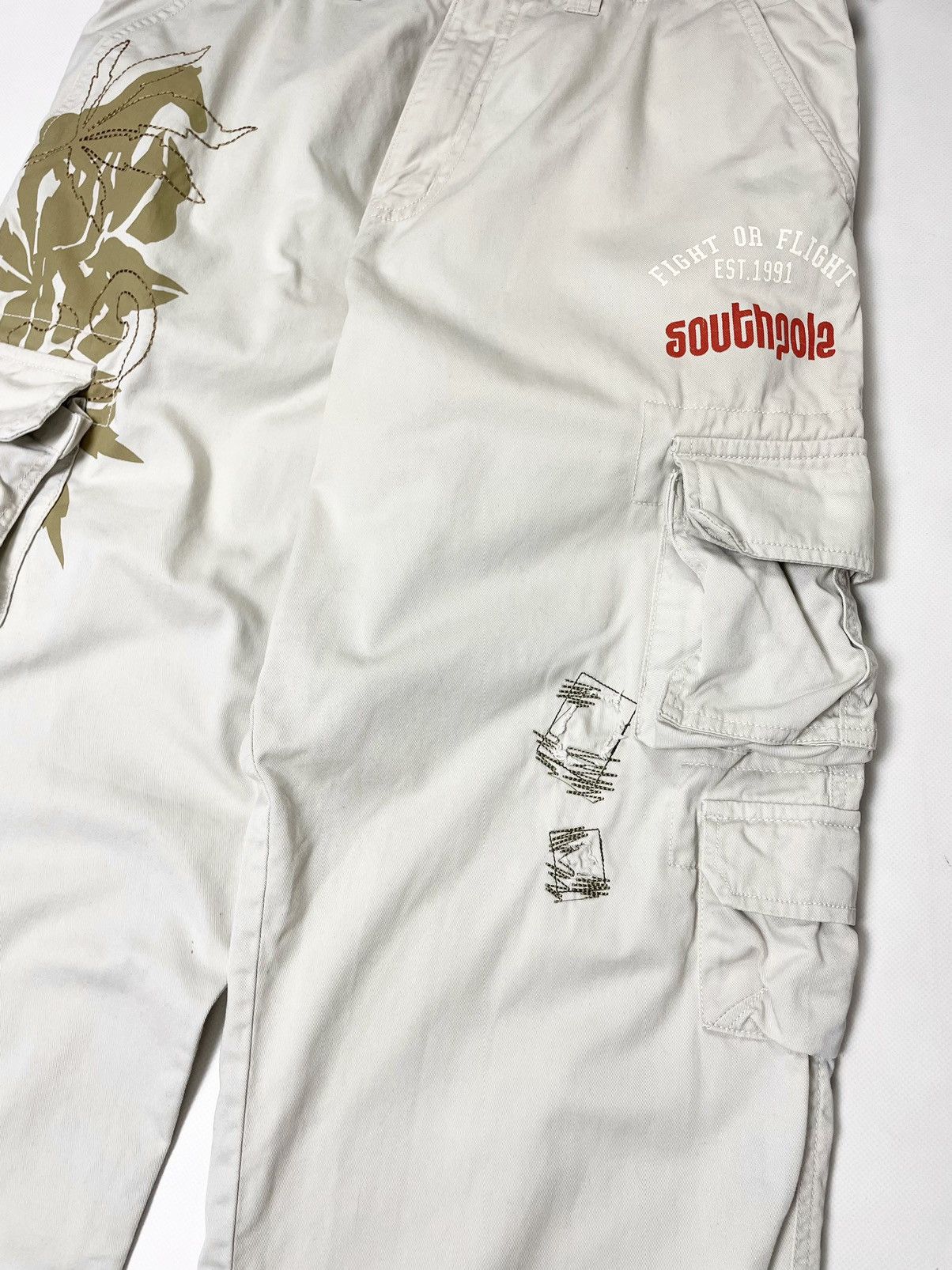 Southpole South Pole 🪘 Vintage Surfing Hip Hop Cargo Pants Size US 34 / EU 50 - 6 Thumbnail