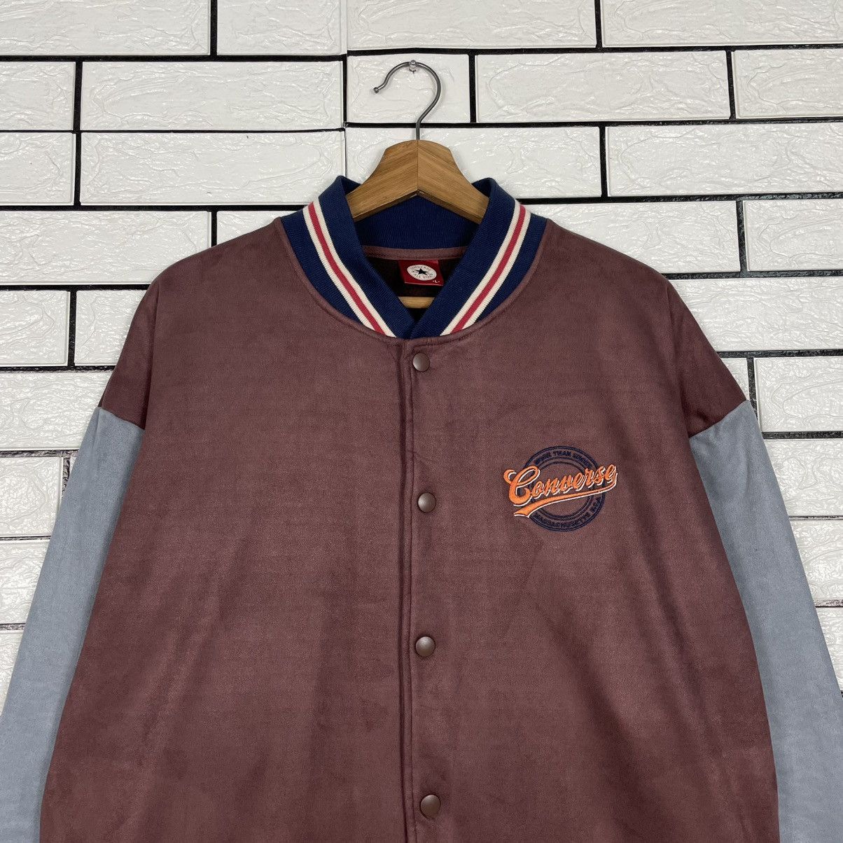 Converse Converse Big Logo Varsity Jacket Size US L / EU 52-54 / 3 - 2 Thumbnail