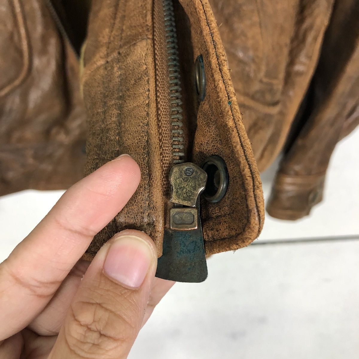 Genuine Leather 🔥80’s Vintage Bomber Leather Jacket Santa Barbara Polo Club Size US L / EU 52-54 / 3 - 16 Thumbnail