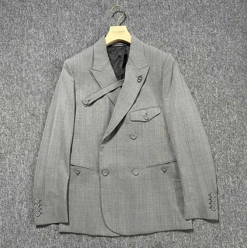 Other Dior Gray Wool Plaid Long Sleeve Jacket . Size US S / EU 44-46 / 1 - 1 Thumbnail