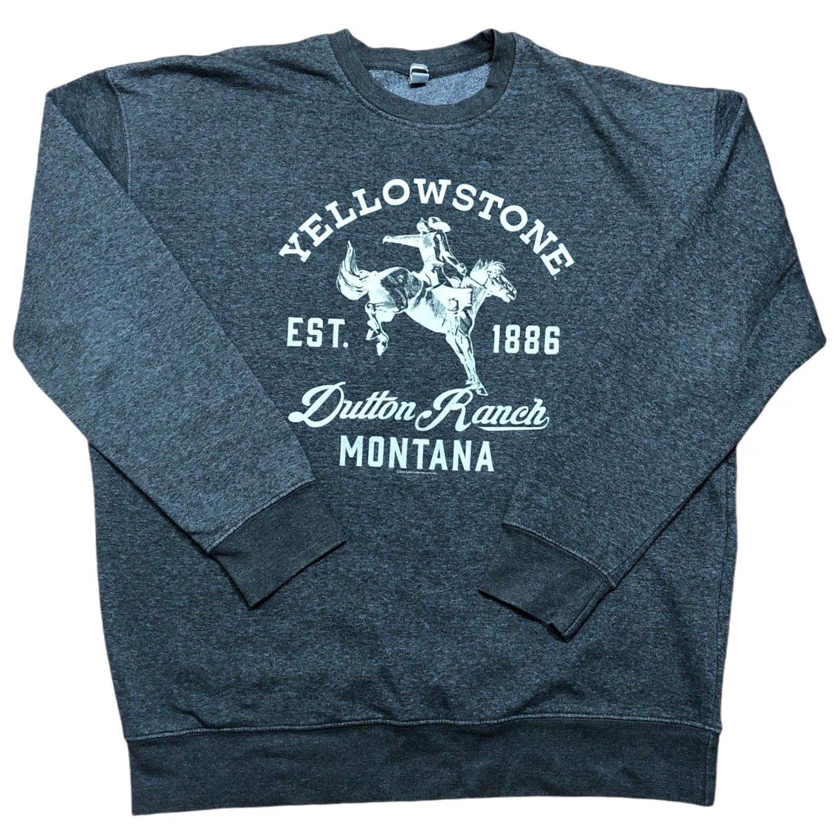 Vintage Yellowstone Dutton Ranch Sweatshirt Pullover Mens Gray XL Crewneck Cotton Heritage Size US XL / EU 56 / 4 - 2 Thumbnail