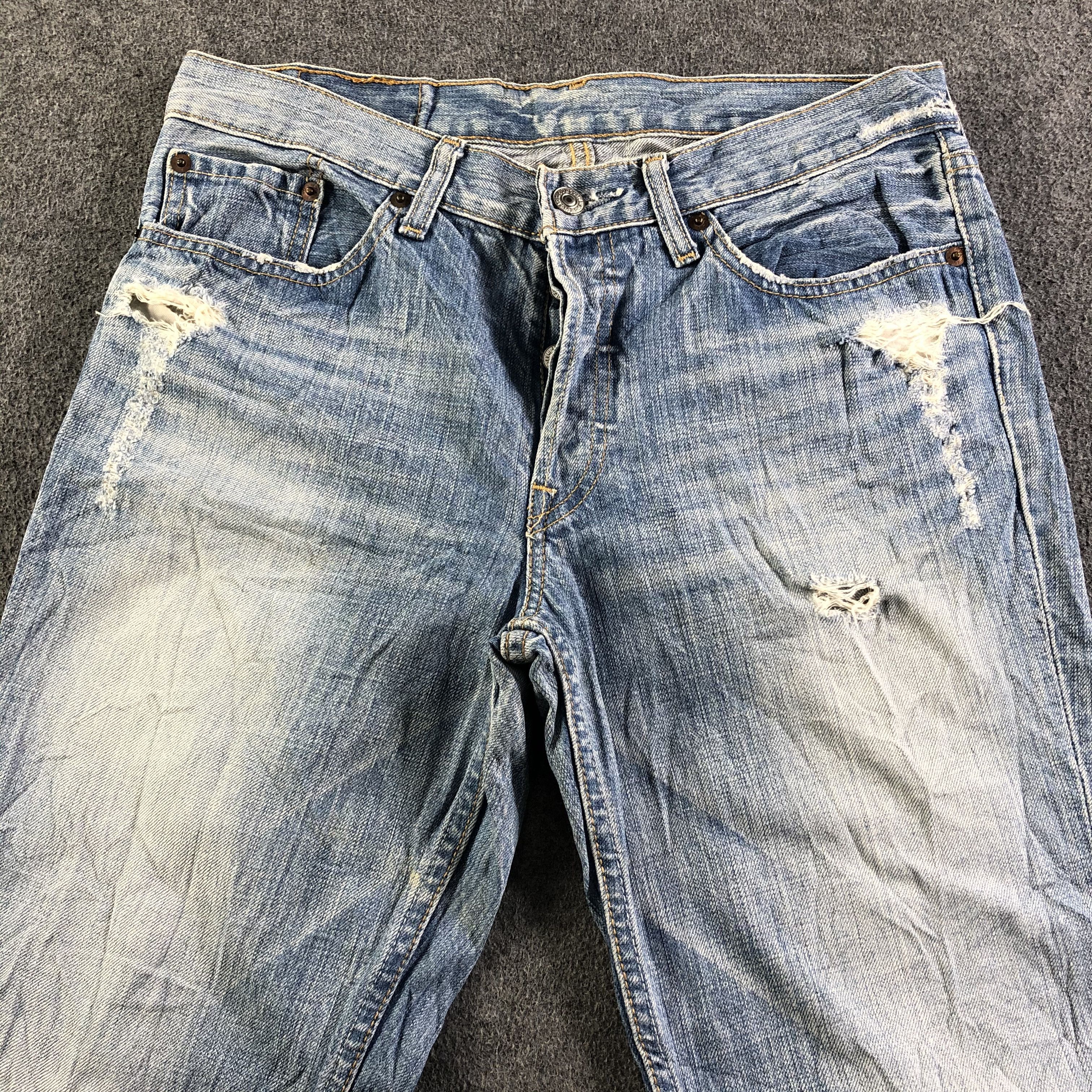 Levi's 90s Vintage Blue Wash Levis 501 Jeans-J3572 Size 31" - 3 Thumbnail
