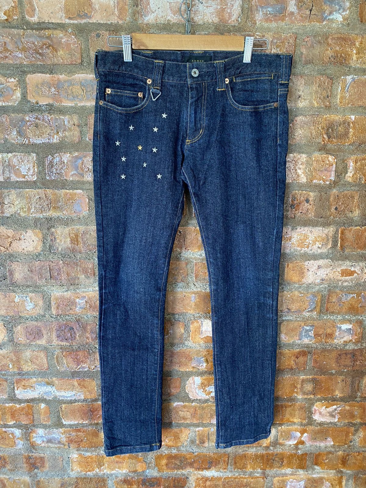 14th Addiction × Japanese Brand × Tornado Mart 2000s ARMED Japan Skull,love , cross and star pants Size US 31 - 3 Thumbnail