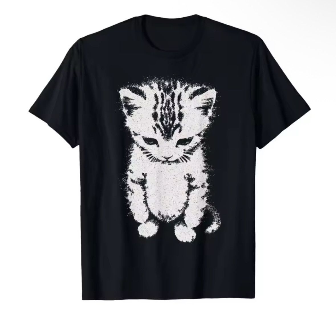 Other Emo Y2K Sad Kitten Cute Meme Trendy Cotton T-Shirt Size US XXL / EU 58 / 5 - 1 Thumbnail