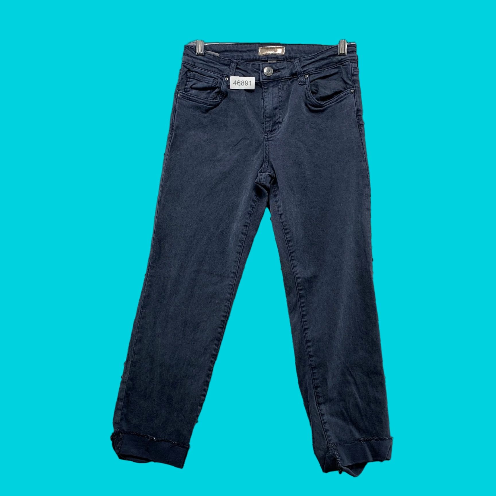 Vintage KUT From The Kloth Pants Womens 6 Blue Amy Crop Straight Leg 29x24 Cropped Cropped Pants Womens 6 Blue Amy Crop Straight Leg 29x24 Size 28" / US 6 / IT 42 - 1 Thumbnail
