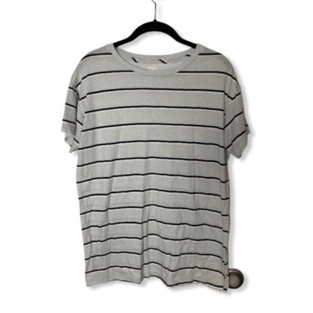 Victoria's Secret PINK Victoria’s Secret Striped Oversized Soft T-Shirt Gray B Size XS / US 0-2 / IT 36-38 - 2 Thumbnail