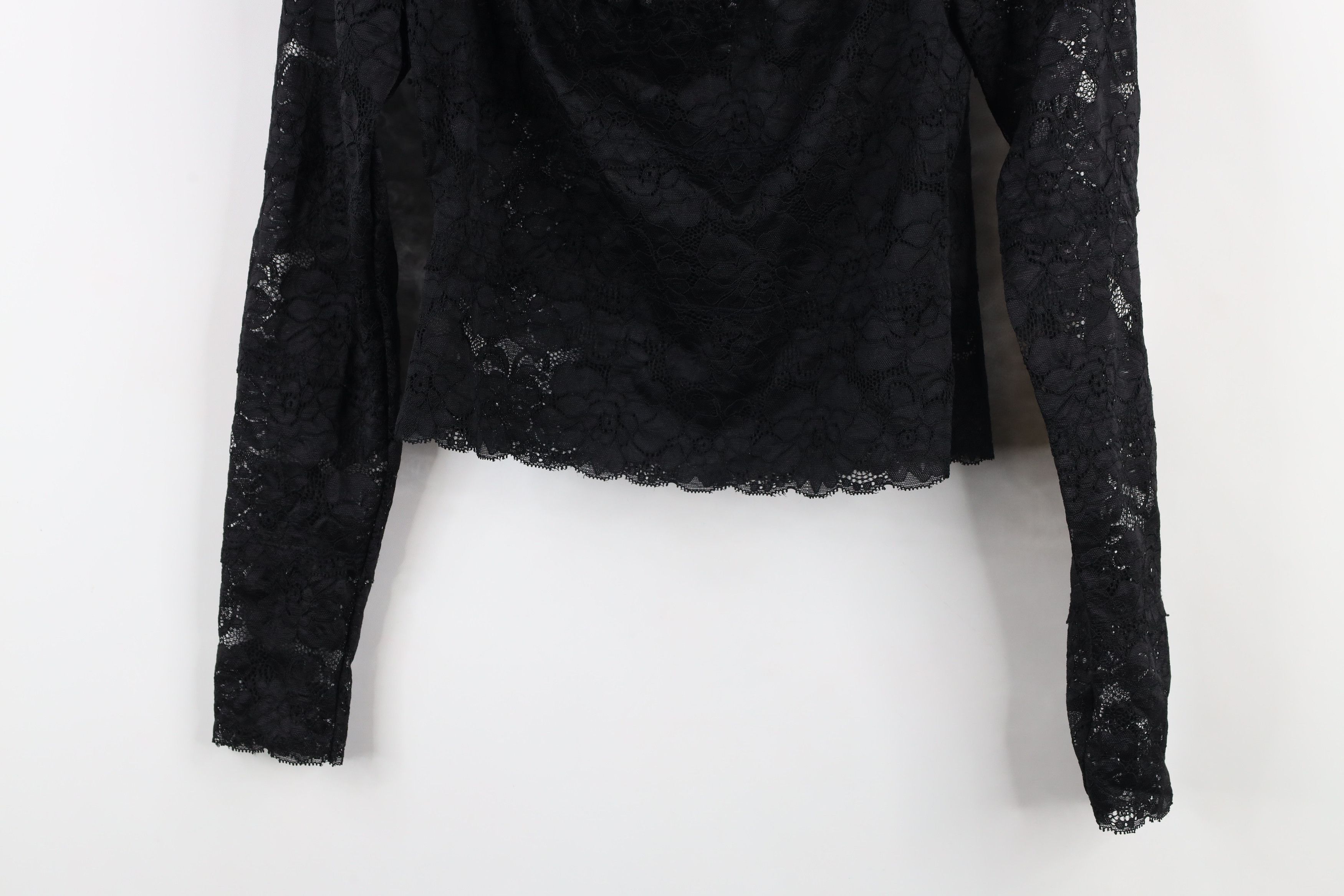 Guess × Vintage Vintage 90s Y2K Guess Cropped Fairy Bella Lace Shirt Top Size M / US 6-8 / IT 42-44 - 3 Thumbnail